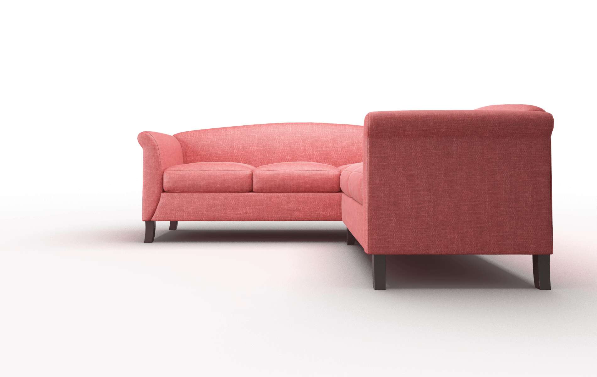 Crete Royale Berry Sectional espresso legs 5