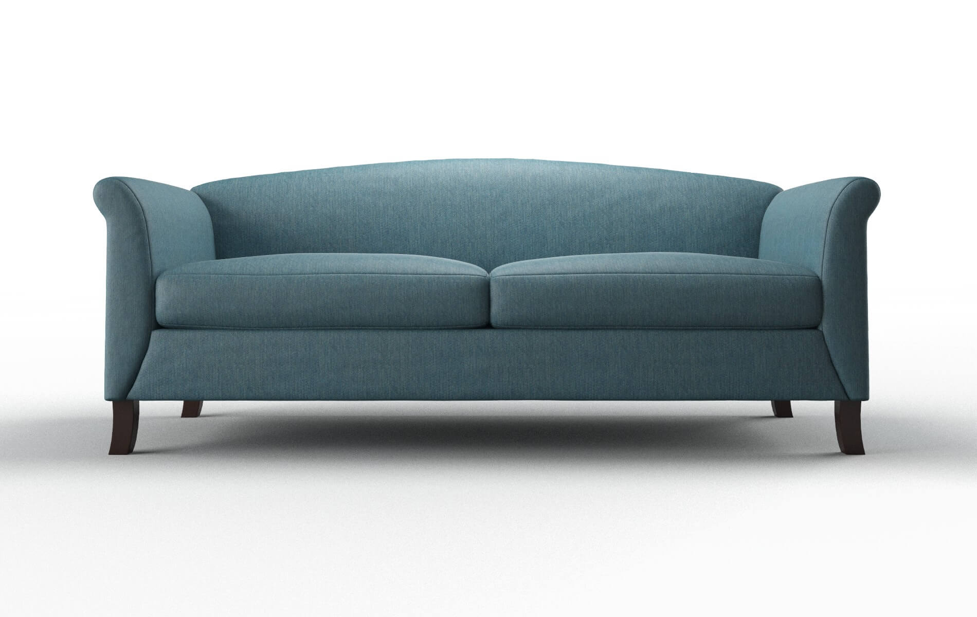 Crete Royale Electric_blue Sofa espresso legs 1