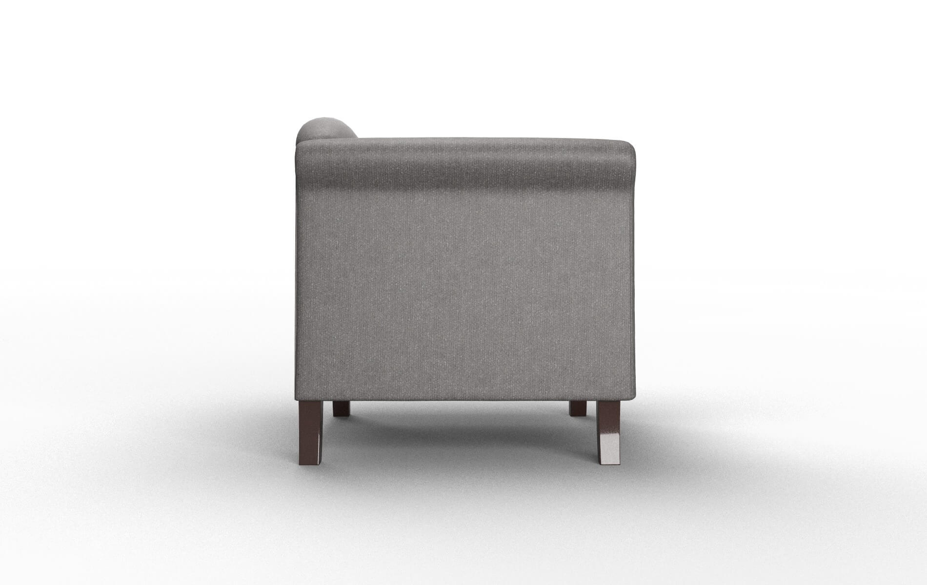 Crete Sasha Grey Chair espresso legs 3