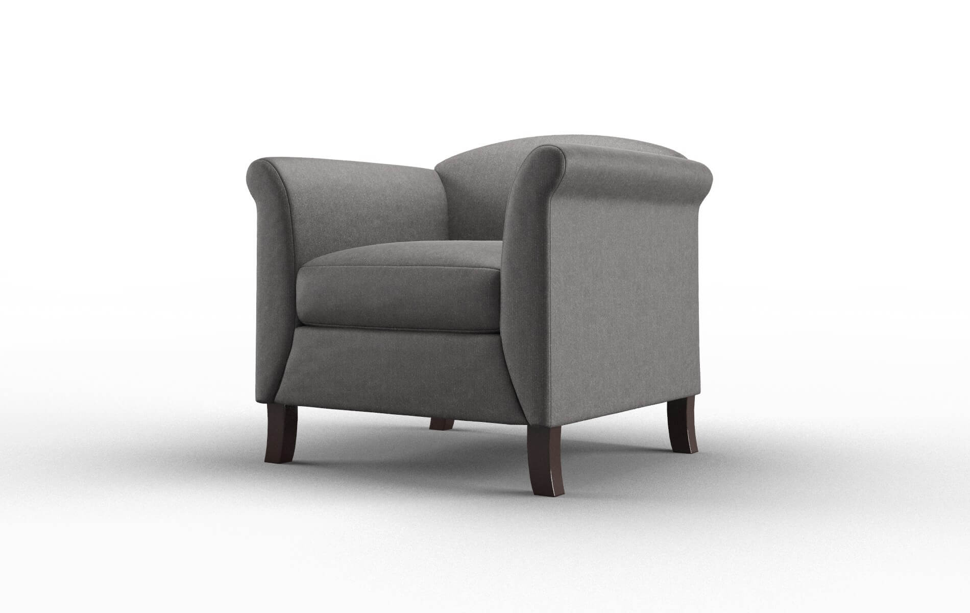 Crete Sasha Grey Chair espresso legs 4