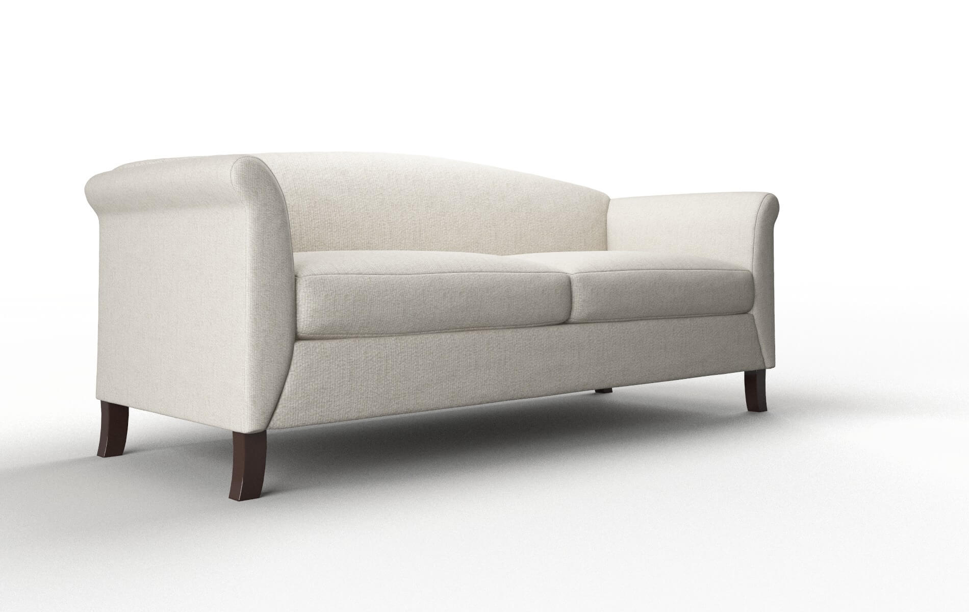 Crete Sasha Linen Sofa espresso legs 2