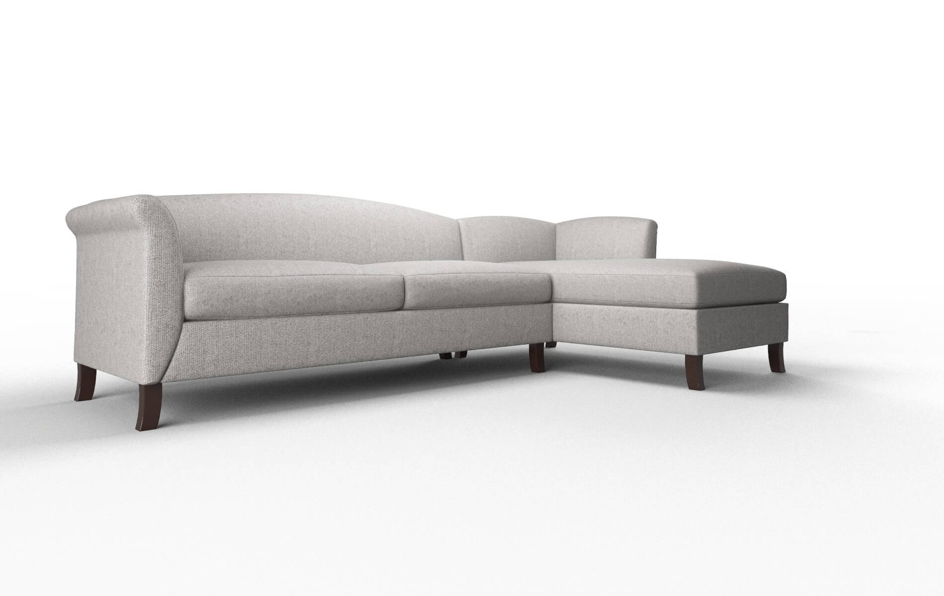 Crete Sasha Silver Panel espresso legs 2