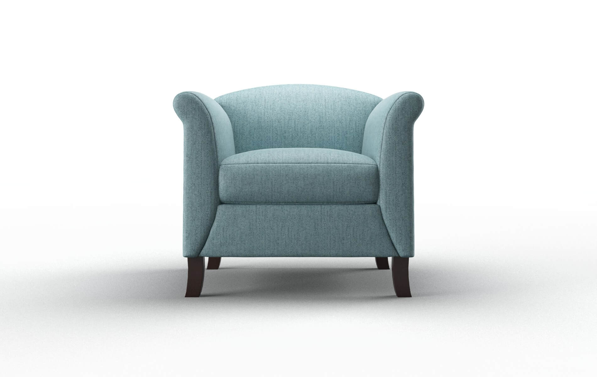 Crete Sasha Teal Chair espresso legs 1