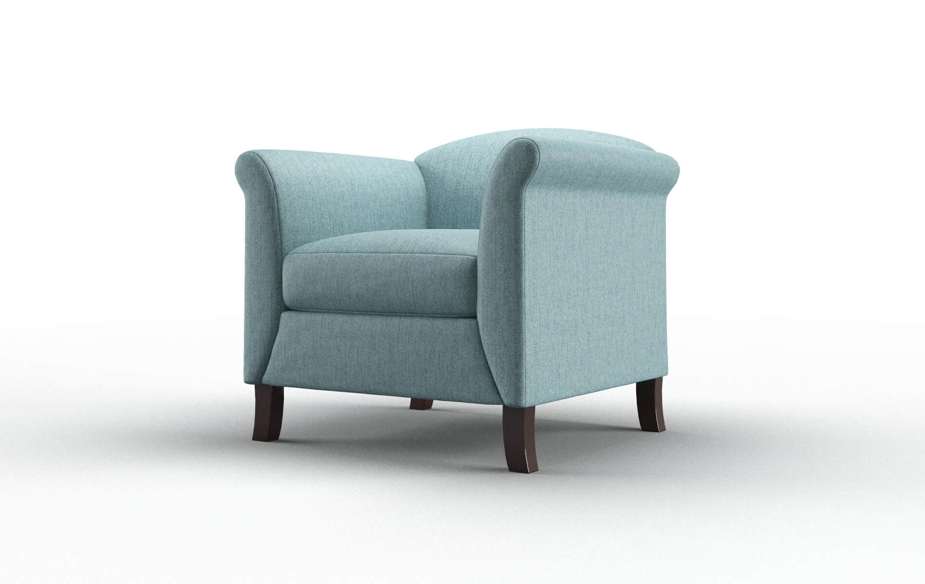 Crete Sasha Teal Chair espresso legs 4