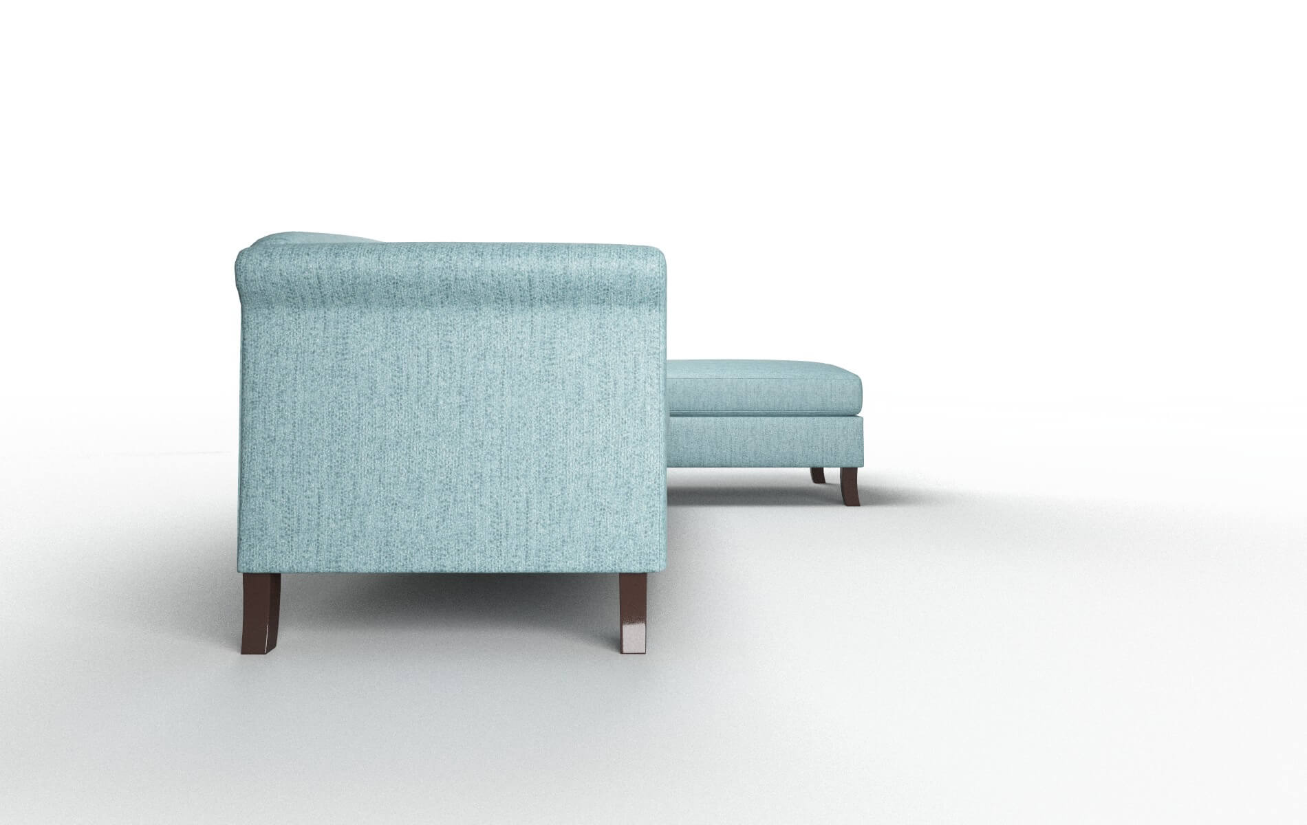 Crete Sasha Teal Panel espresso legs 3