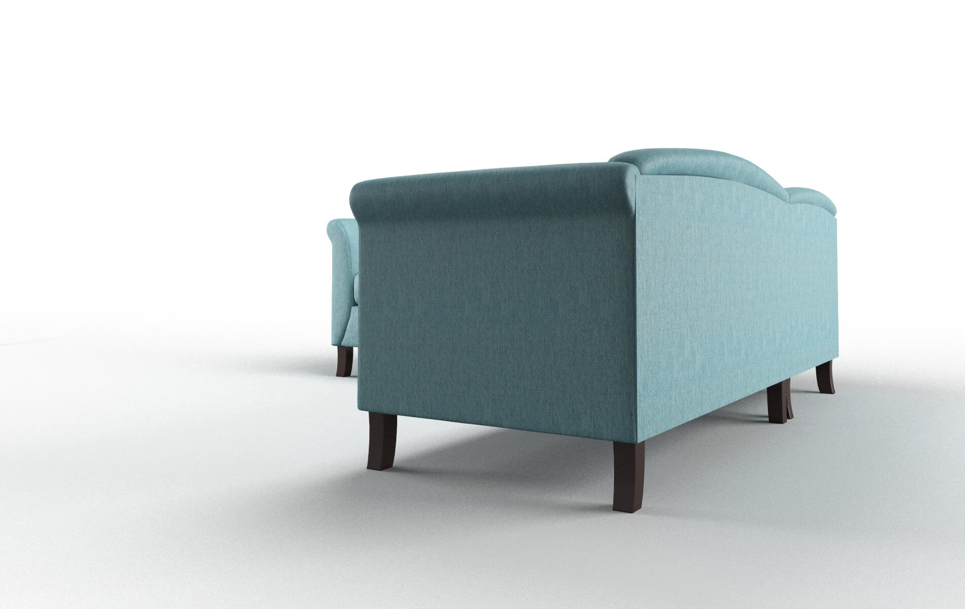 Crete Sorrento Denim Sectional espresso legs 4