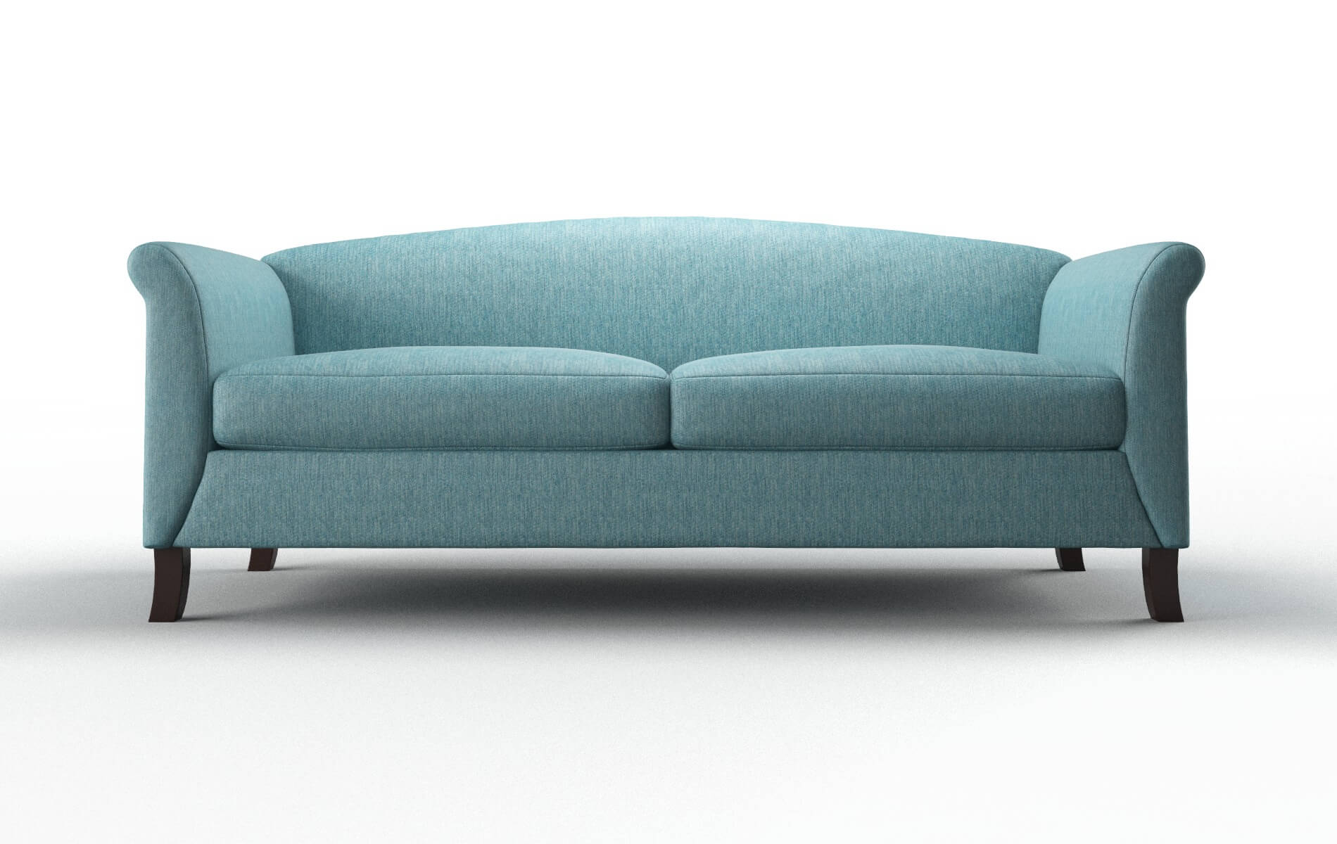 Crete Sorrento denim Sofa Espresso Legs  1