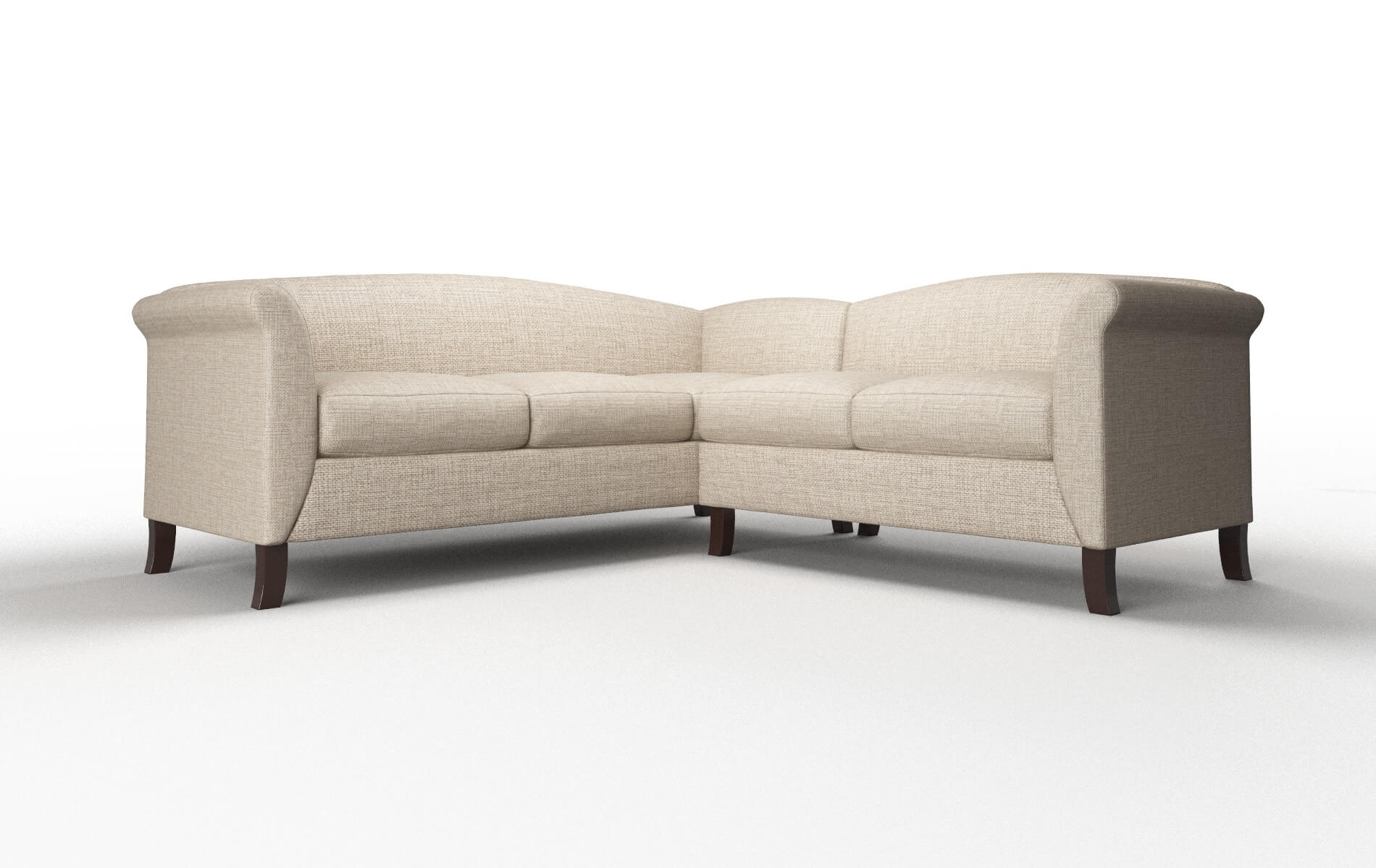 Crete Sosoftness 74 Sectional espresso legs 1