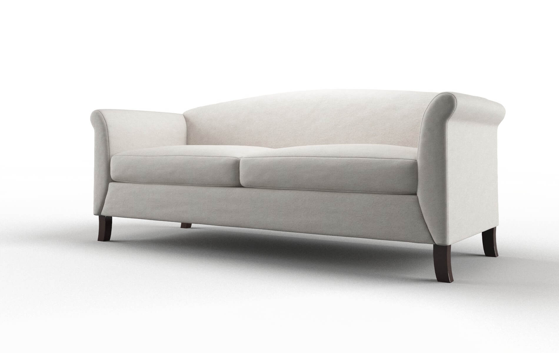 Crete Suave Dove Sofa espresso legs 4