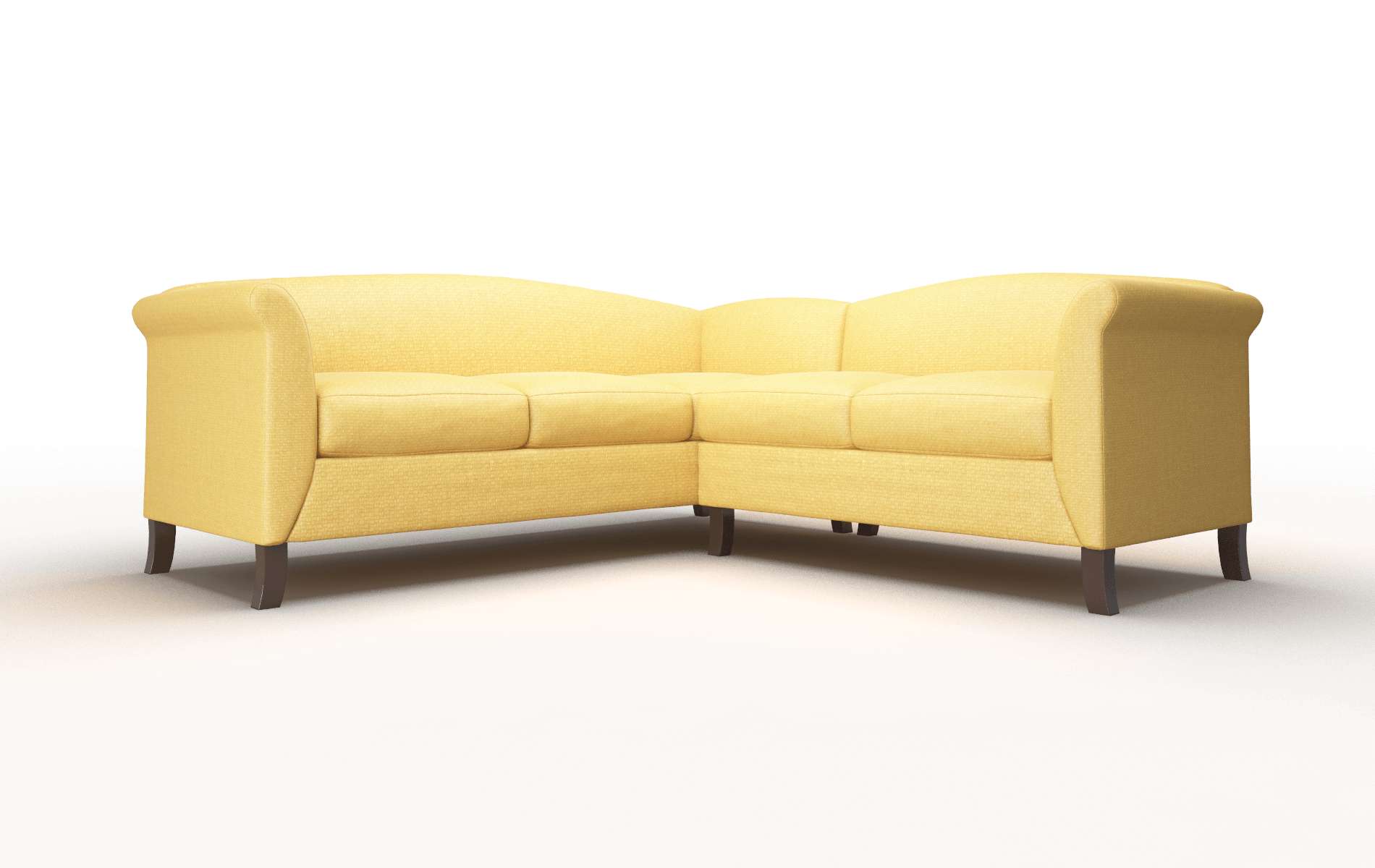 Crete Tess turmeric Sectional Espresso Legs  1