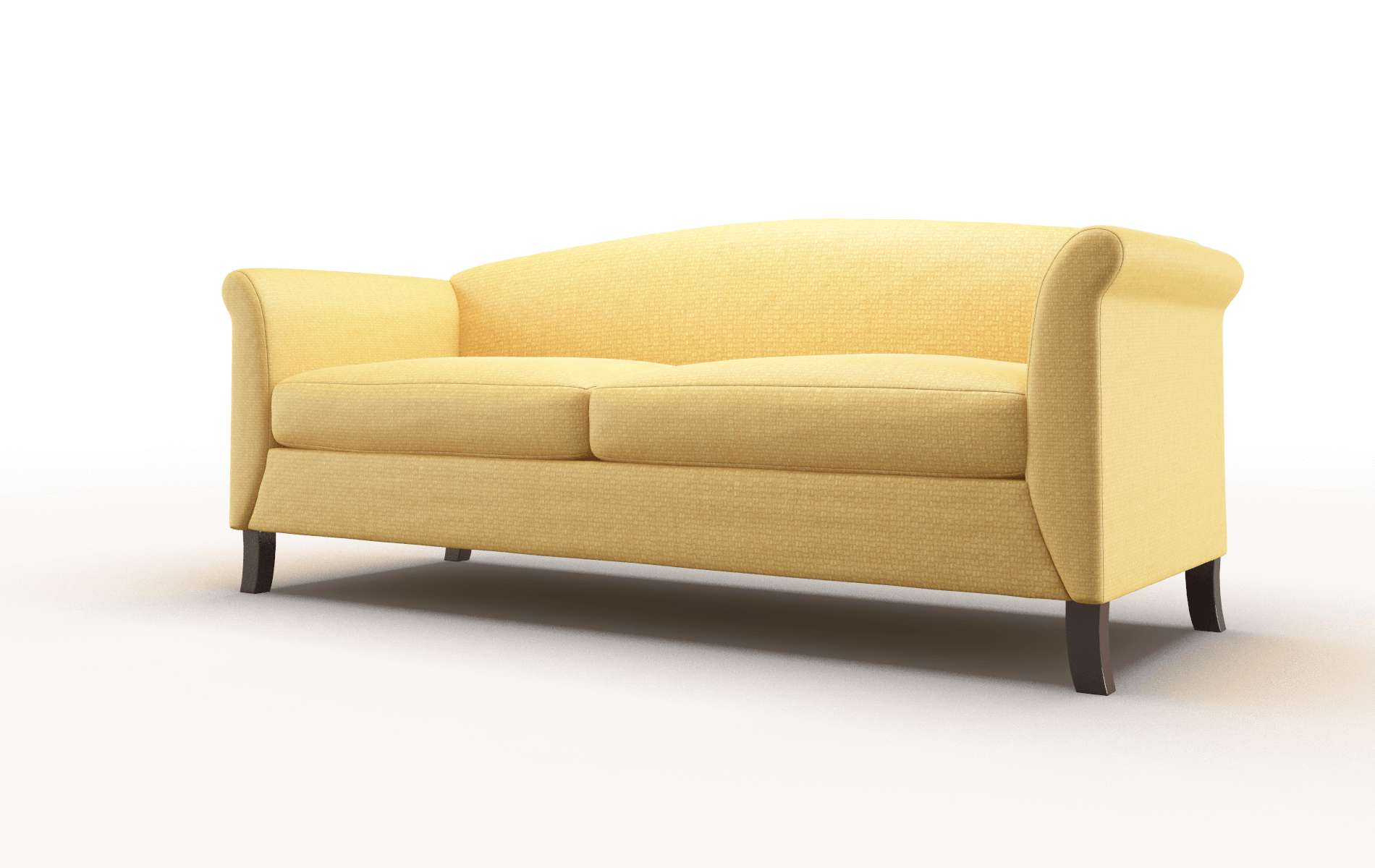Crete Tess Turmeric Sofa espresso legs 4