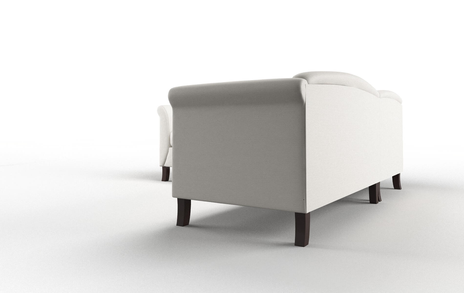 Crete Venice Eggshell Sectional espresso legs 4