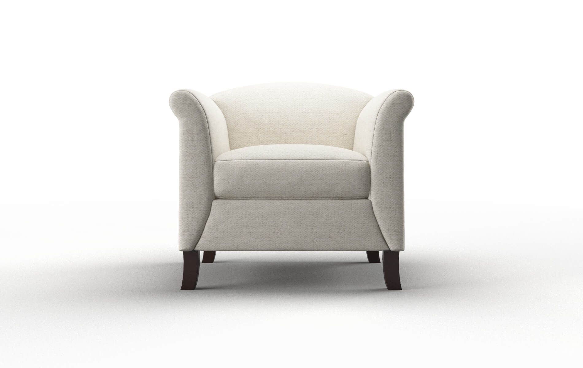 Crete Venus Cream Chair espresso legs 1