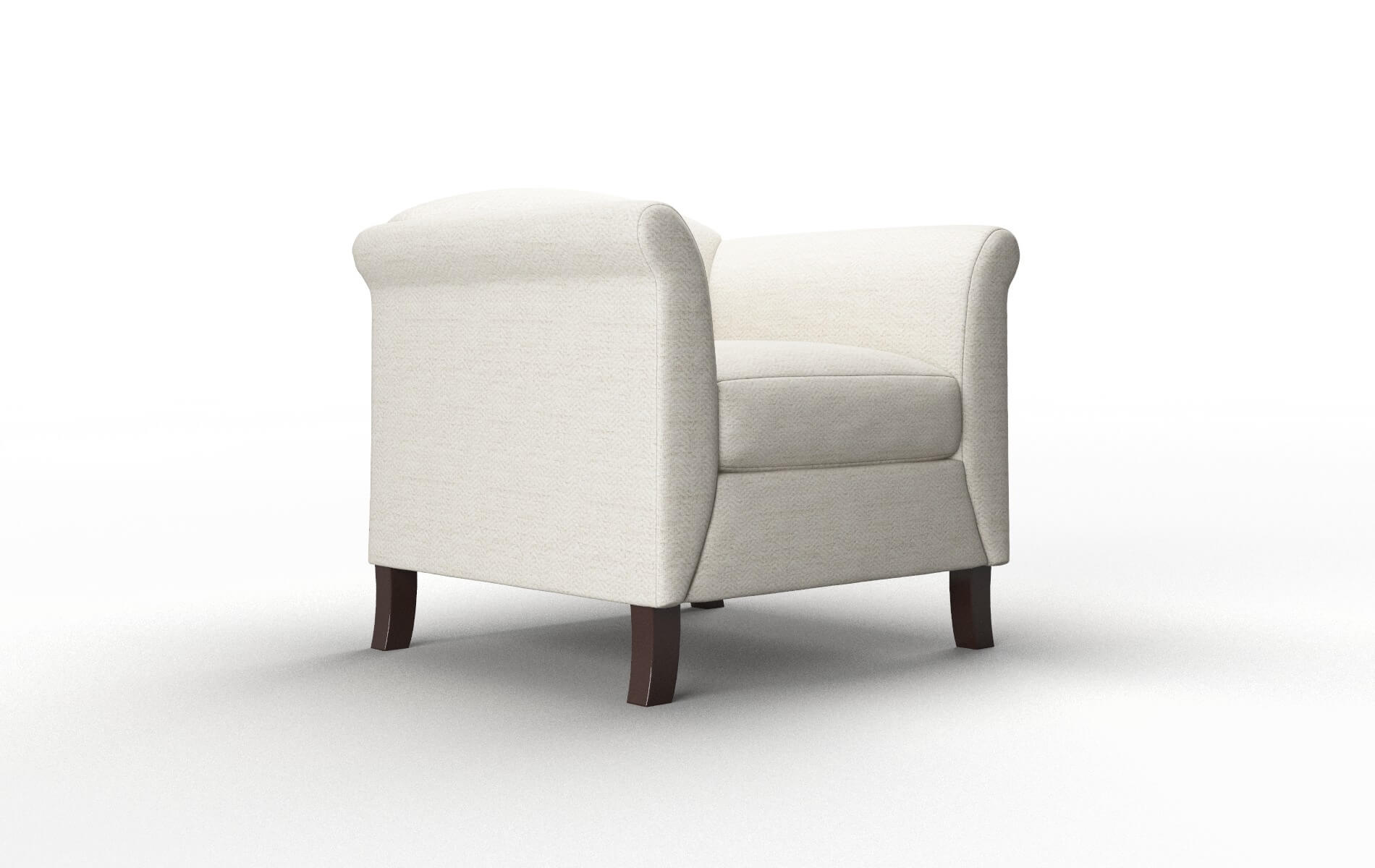 Crete Venus Cream Chair espresso legs 2