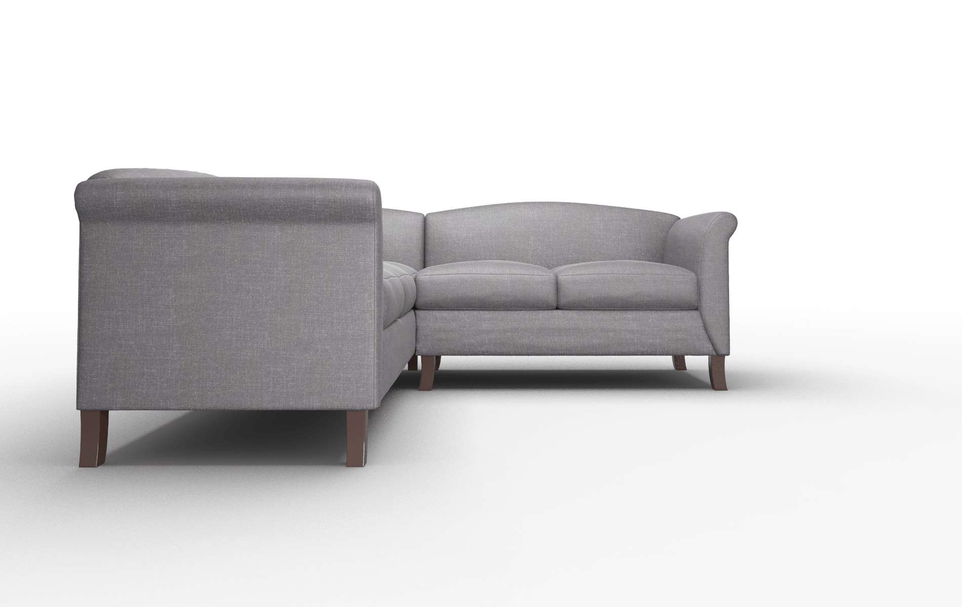 Crete Venus Onyx Sectional espresso legs 2