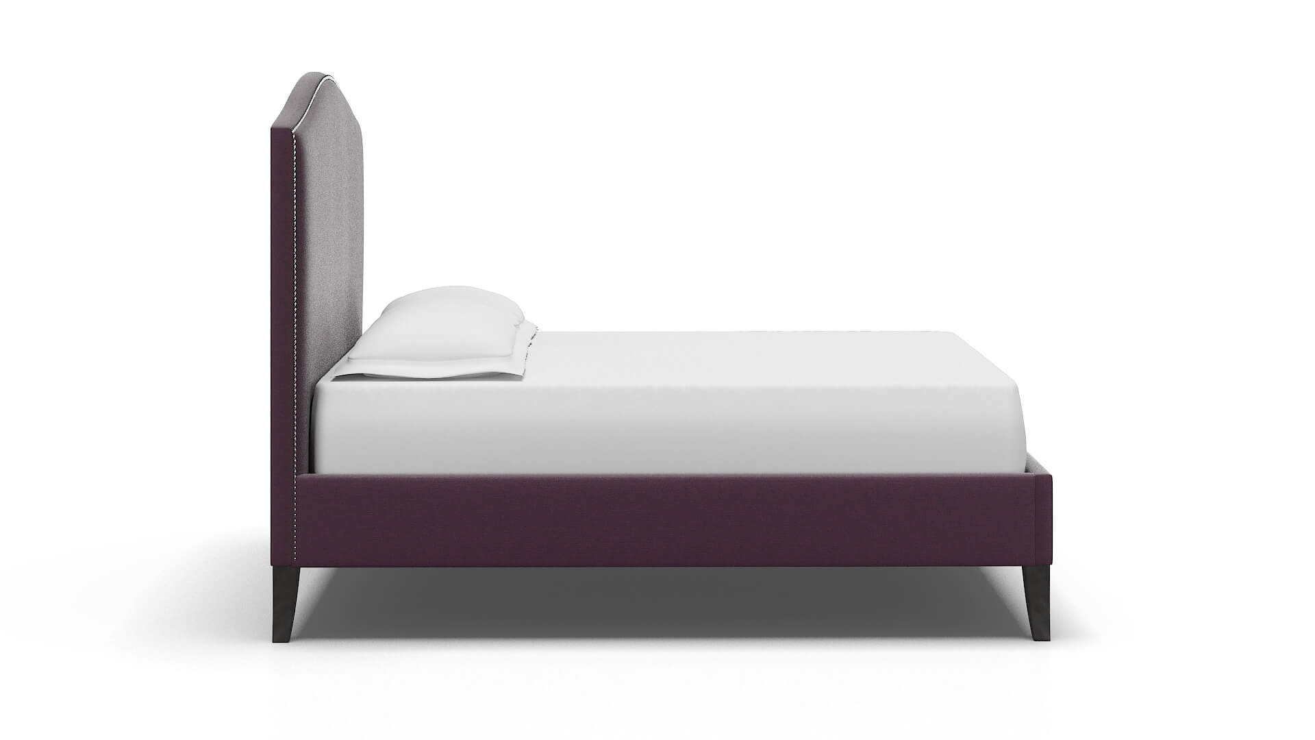 Dalion Bella Aubergine Bed espresso legs 3
