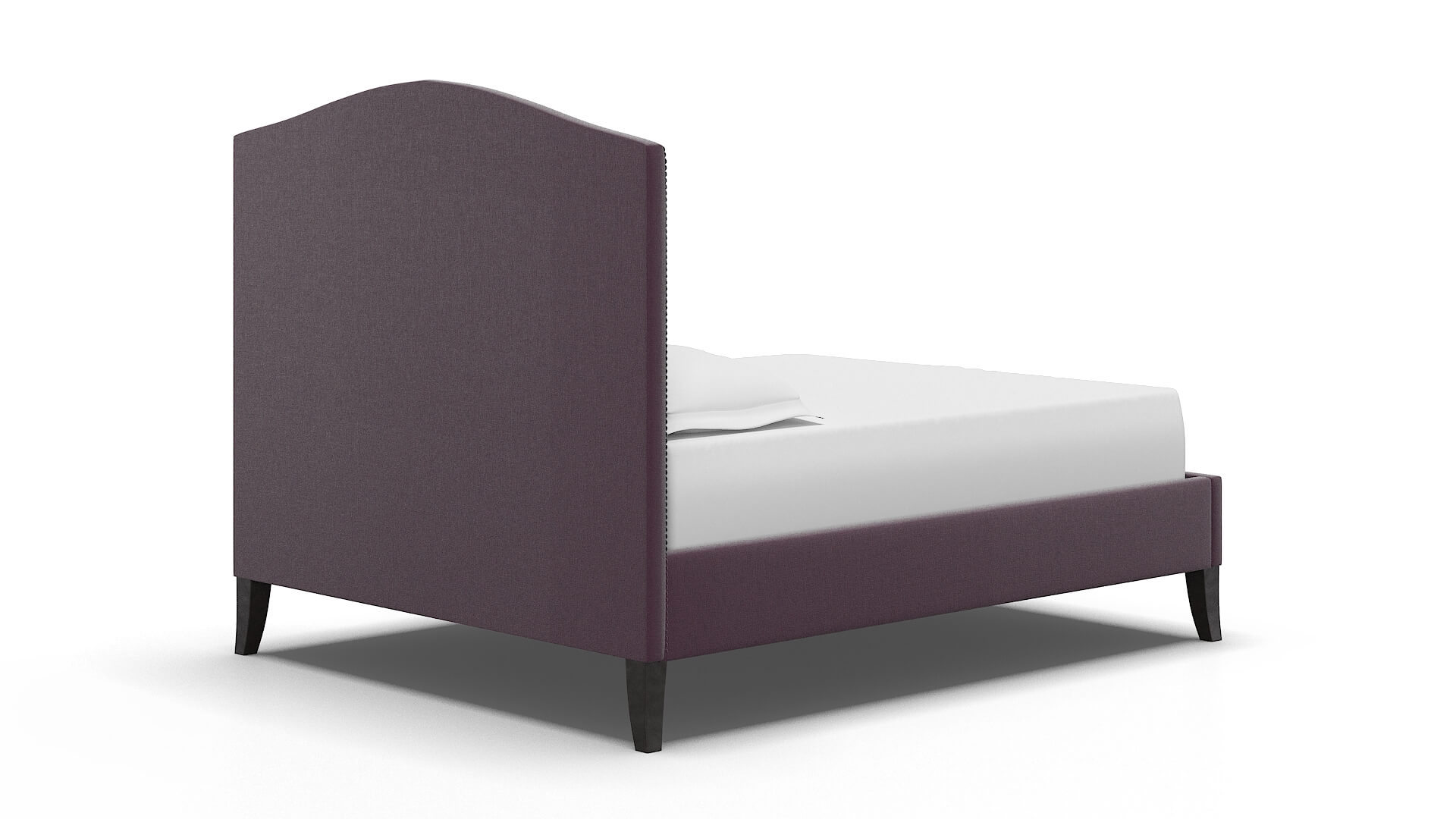 Dalion Bella Aubergine Bed espresso legs 4
