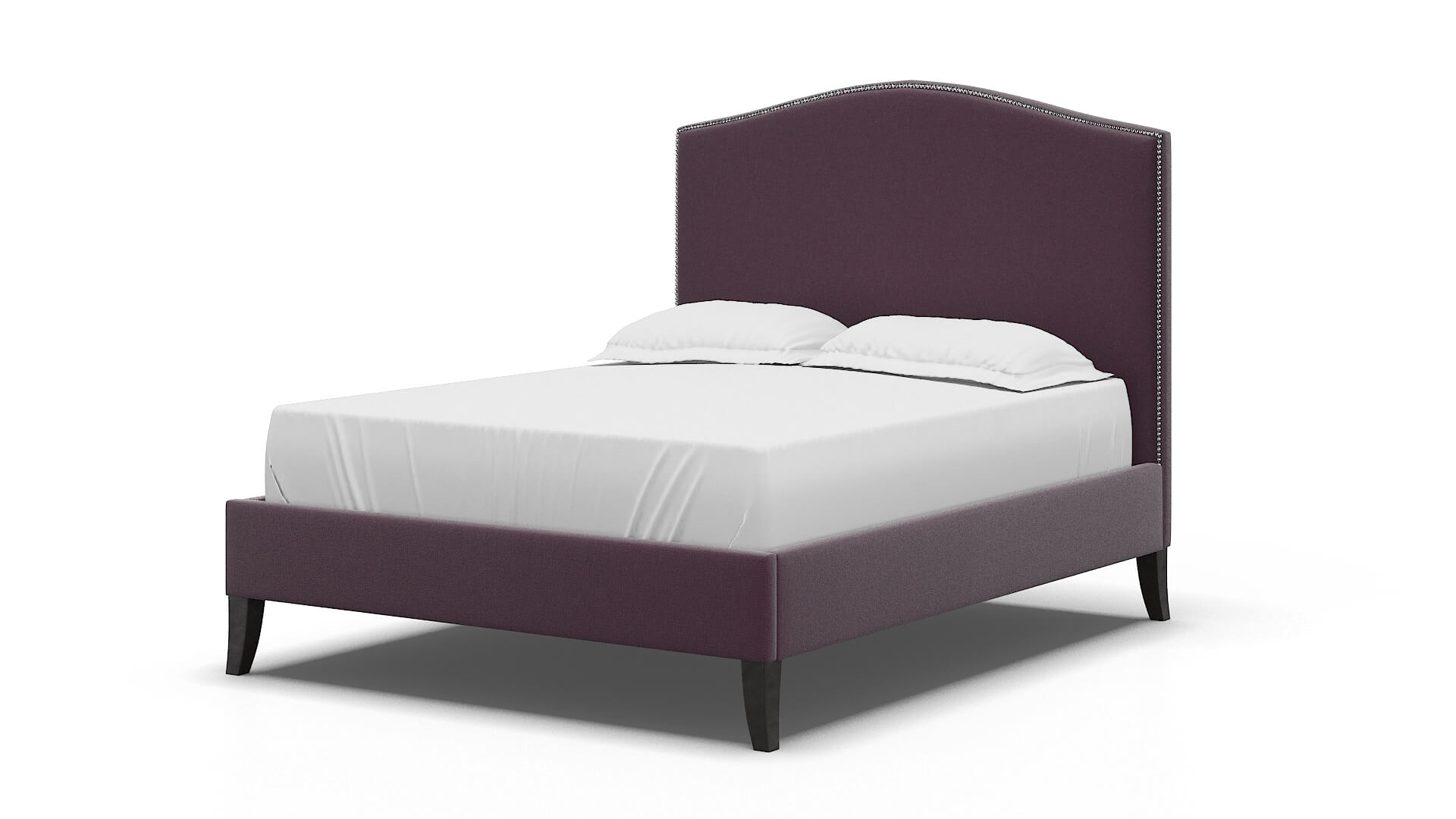Dalion Bella Aubergine Bed espresso legs 5