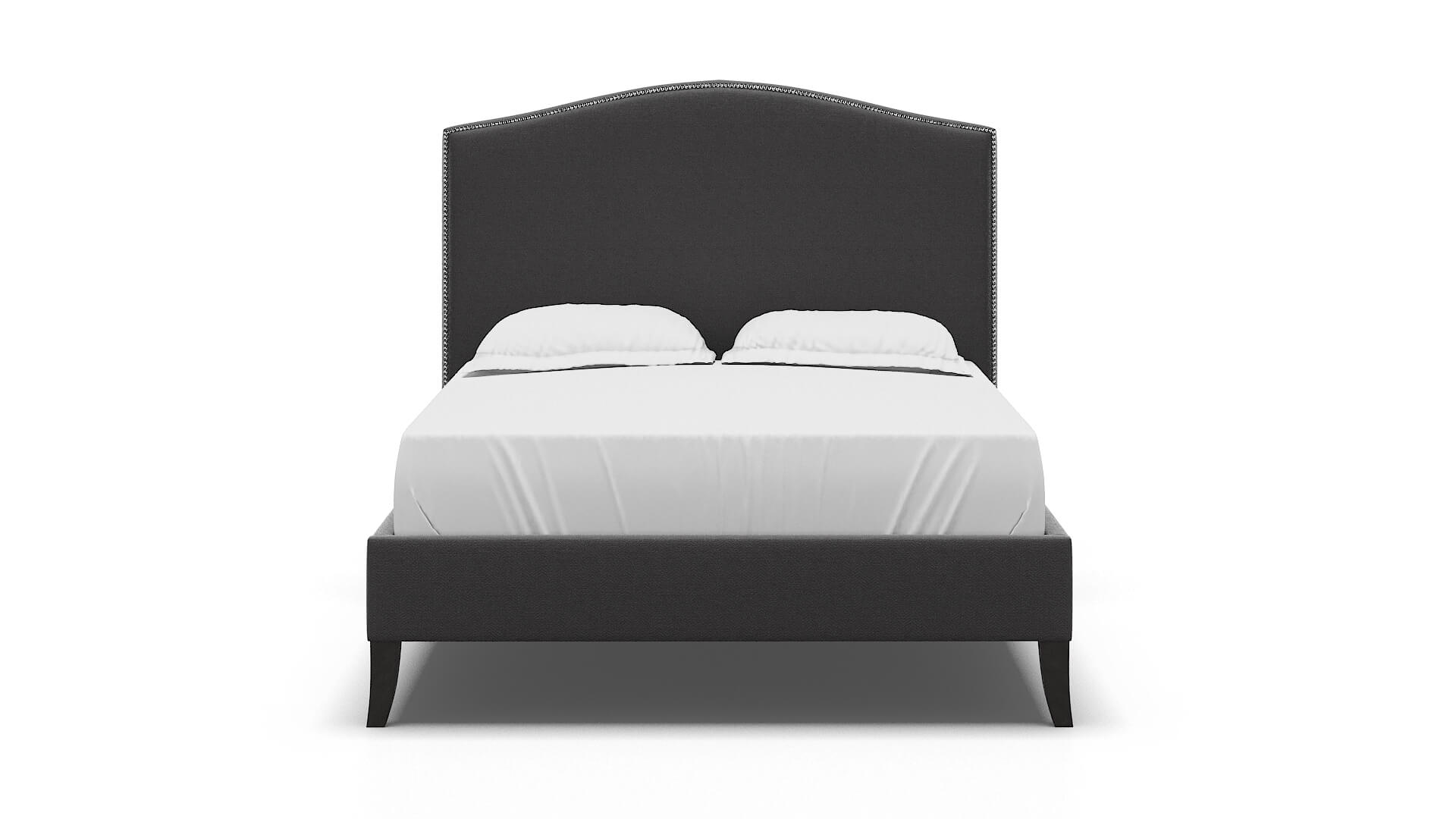 Dalion Catalina Charcoal Bed espresso legs 1