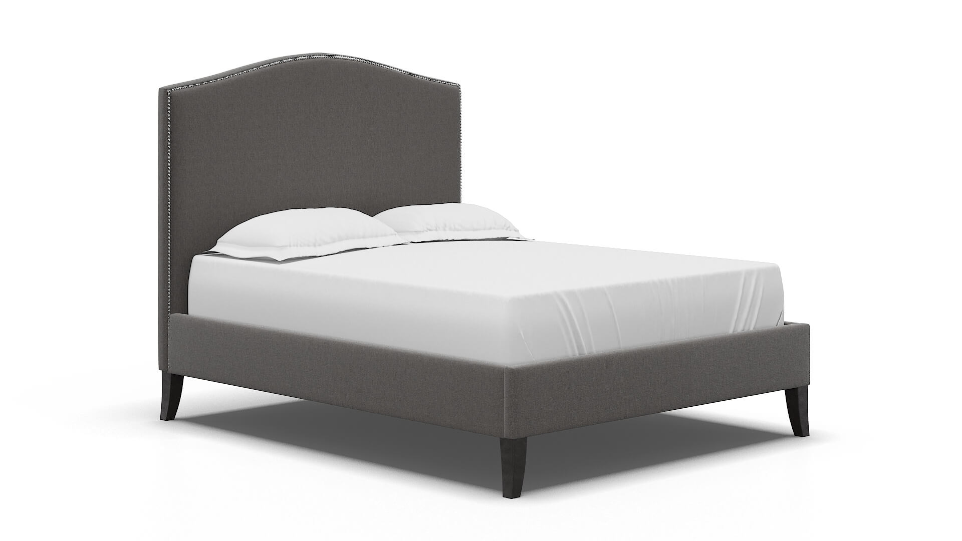Dalion Cosmo Charcoal Bed espresso legs 2