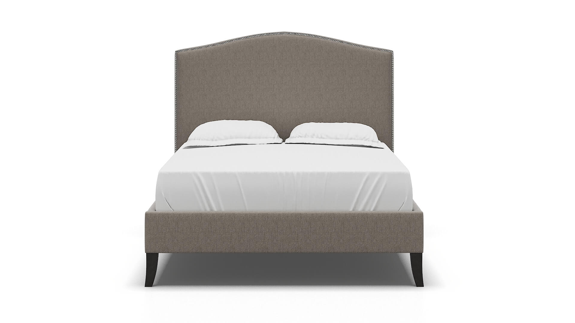 Dalion Cosmo Taupe Bed espresso legs 1