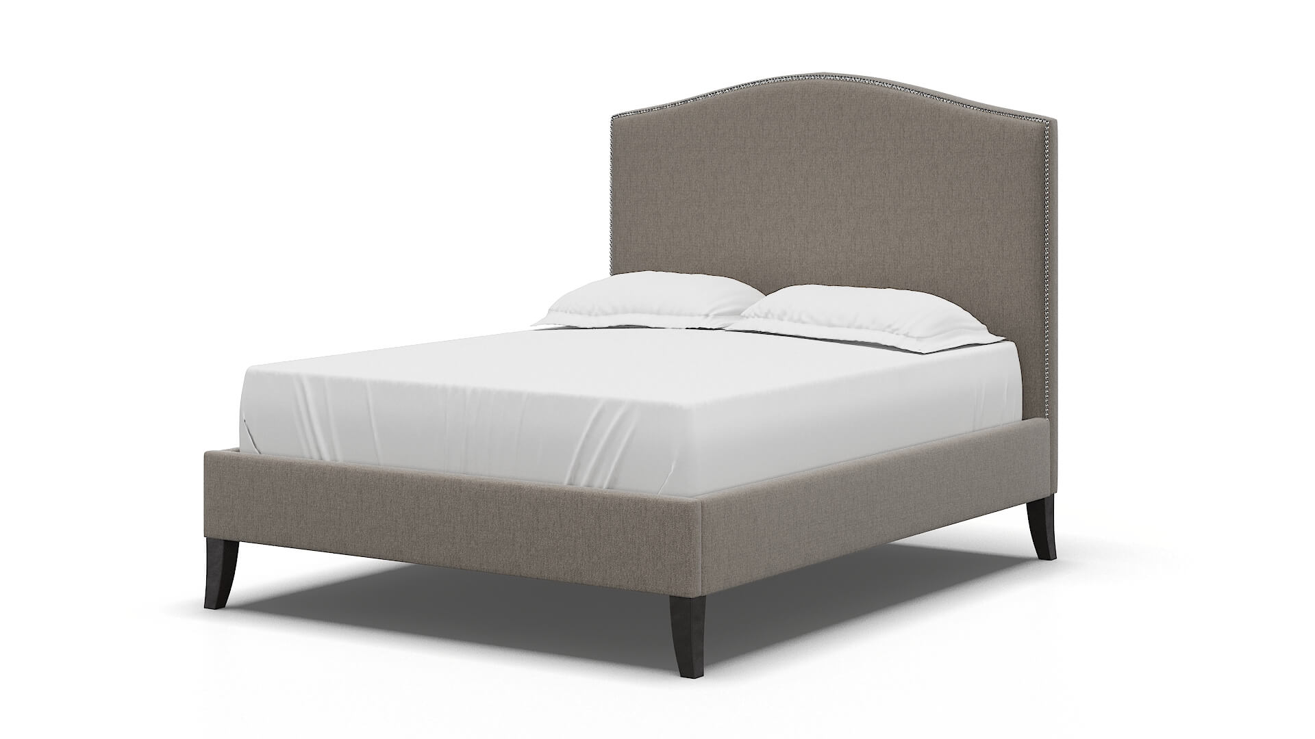 Dalion Cosmo Taupe Bed espresso legs 5