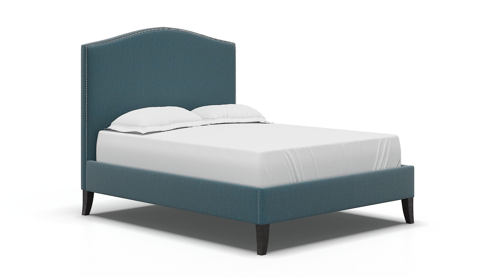 Dalion Hepburn Teal Bed espresso legs 2