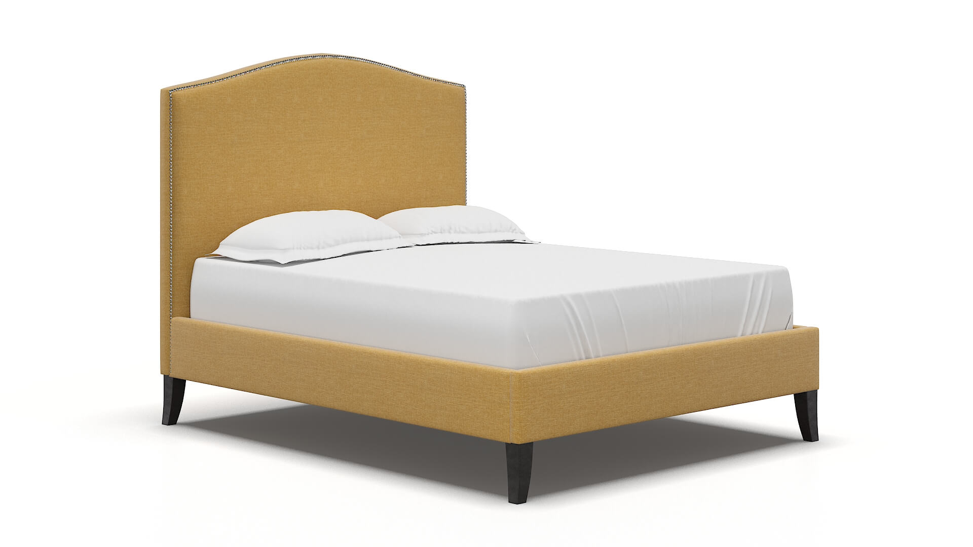 Dalion Leslie Saffron Bed espresso legs 2