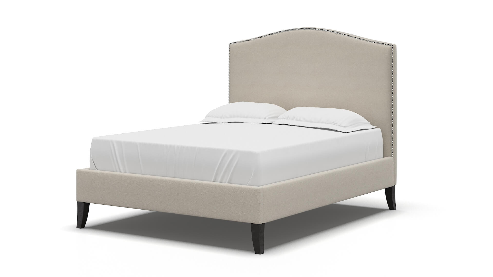 Dalion Malibu Linen Bed espresso legs 5