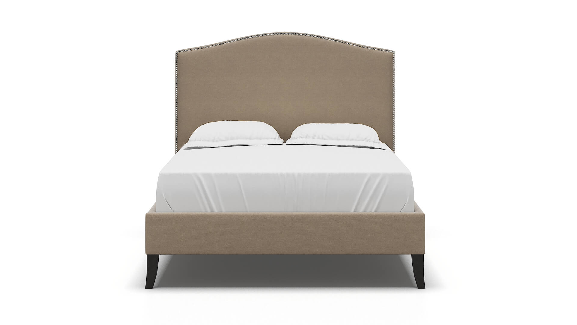 Dalion Oakley Taupe Bed espresso legs 1