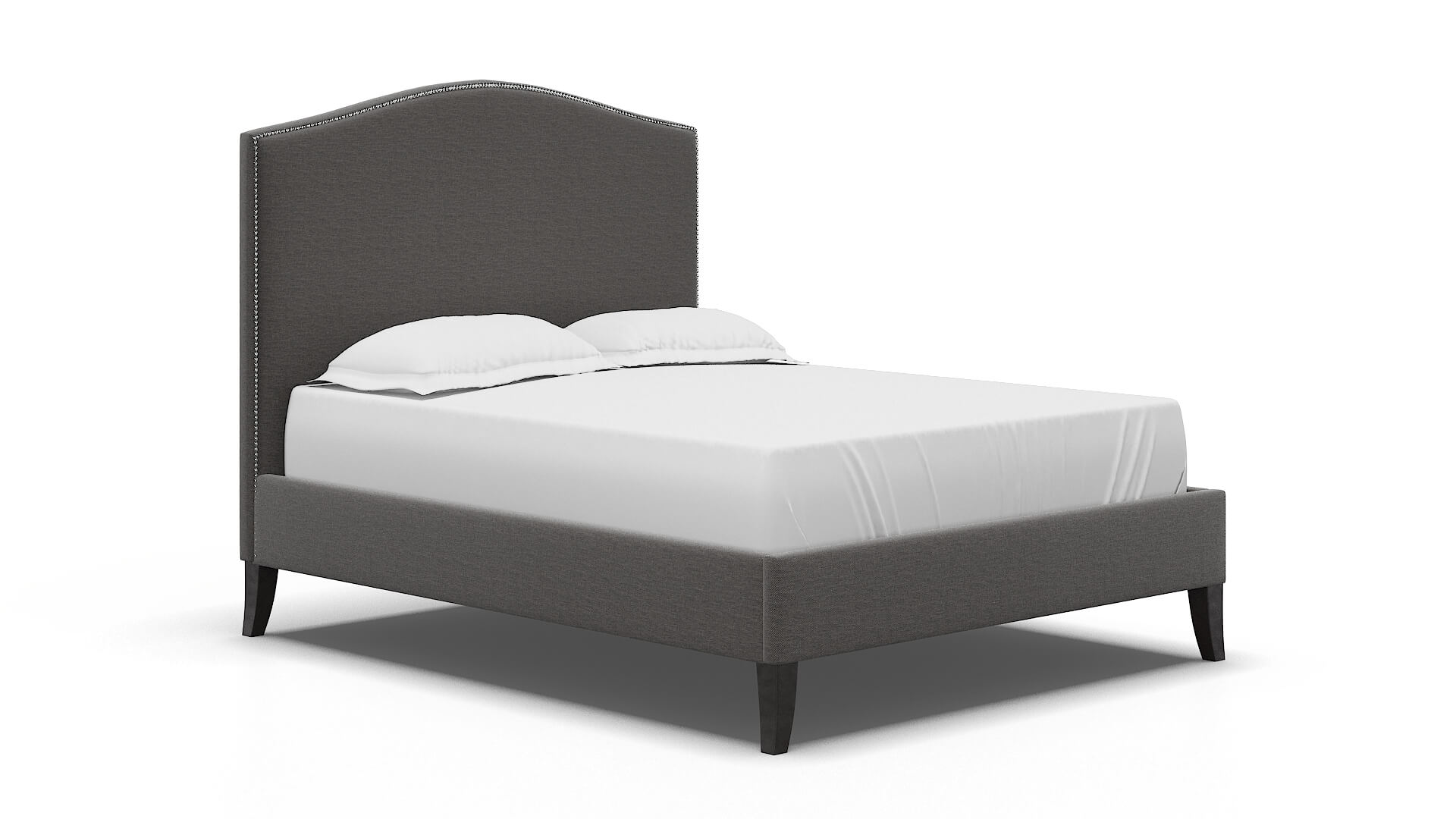 Dalion Oscar Charcoal Bed espresso legs 2