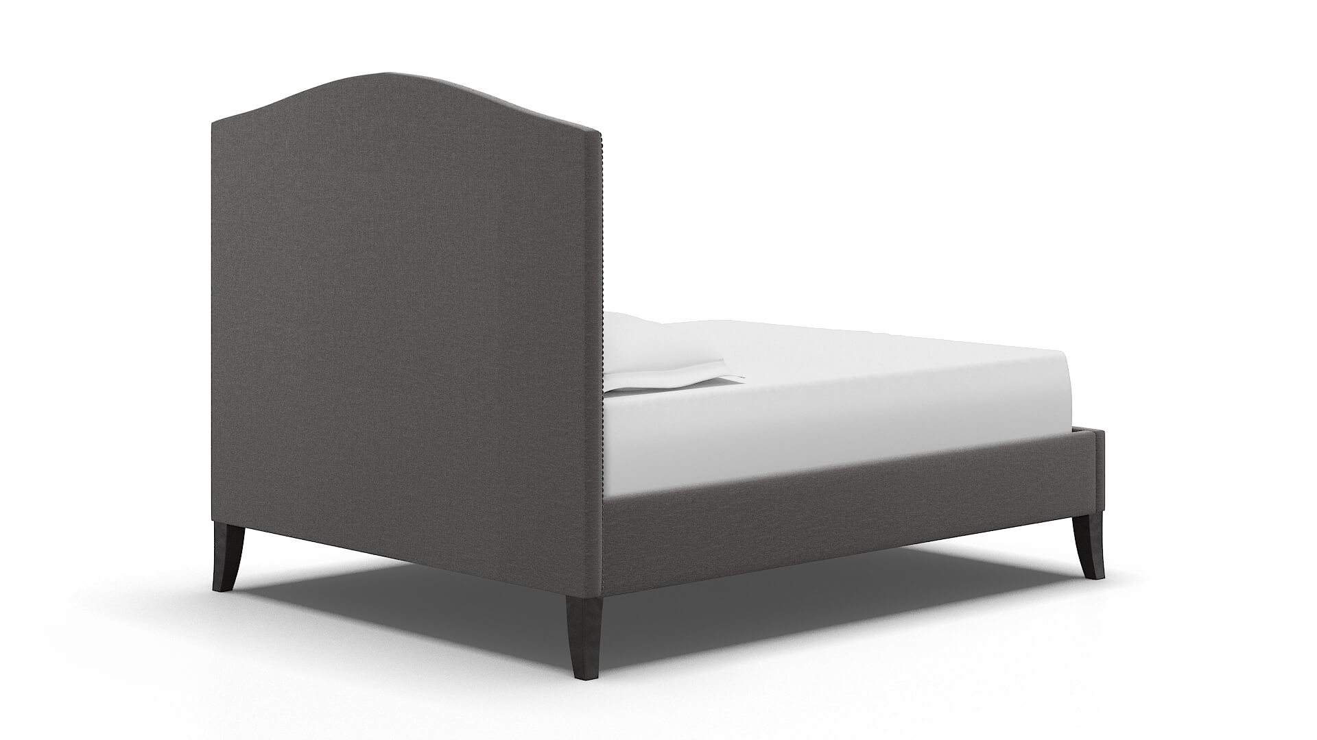 Dalion Oscar Grey Bed espresso legs 4