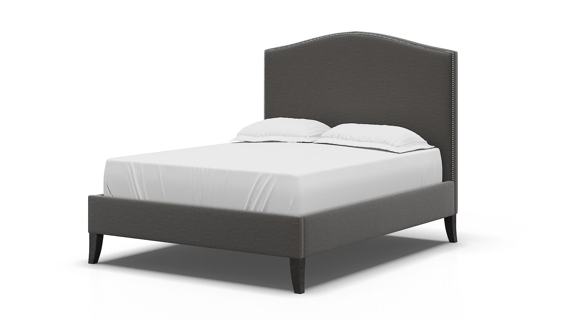 Dalion Oscar Grey Bed espresso legs 5