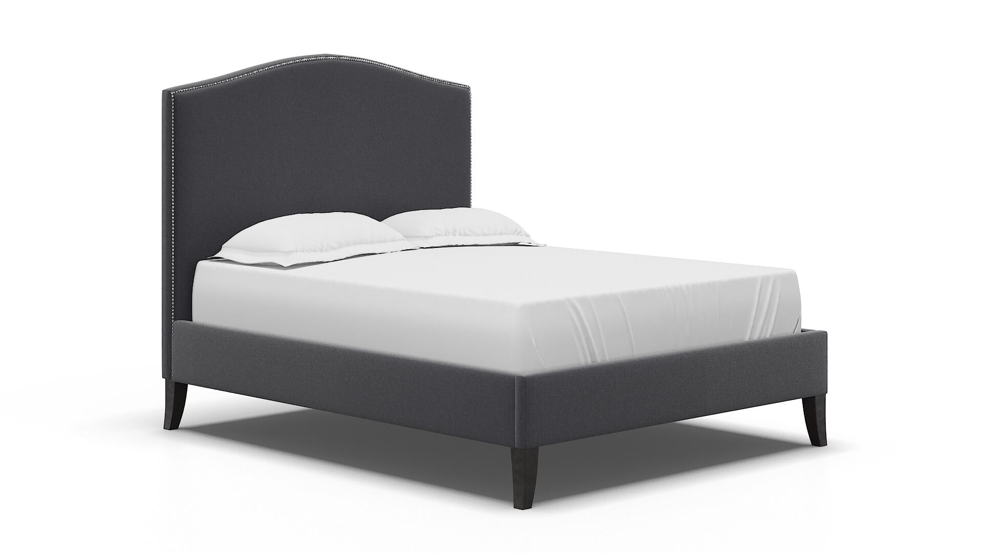 Dalion Parker Charcoal Bed espresso legs 2