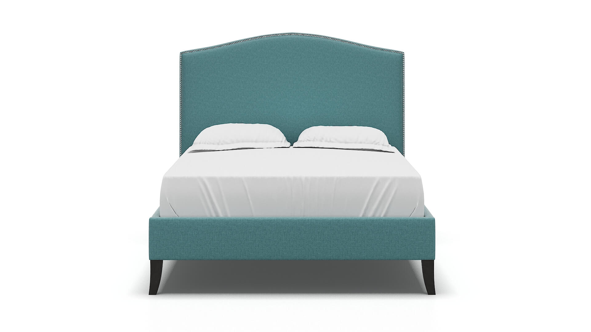 Dalion Parker Turquoise Bed espresso legs 1