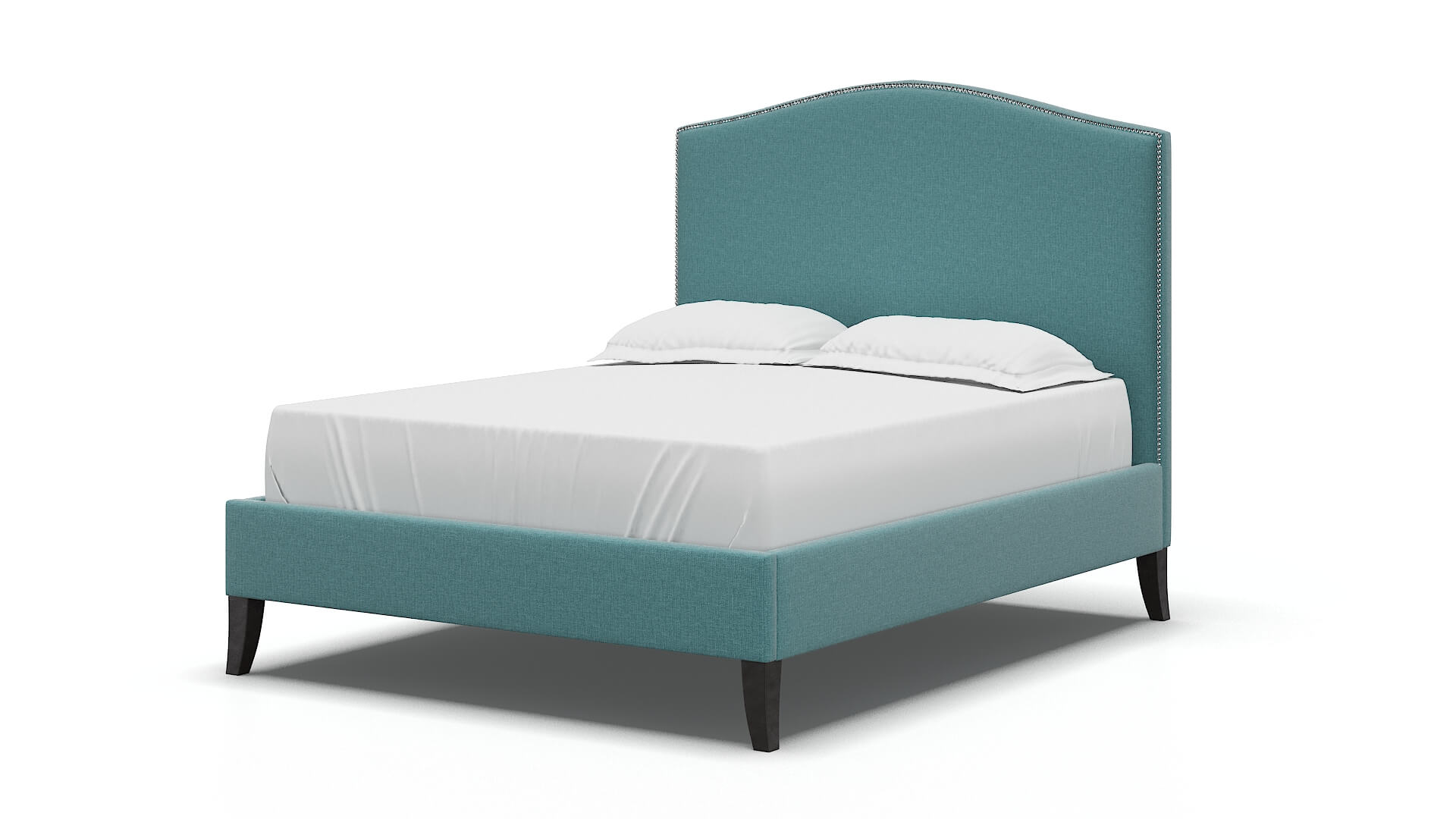 Dalion Parker Turquoise Bed espresso legs 5