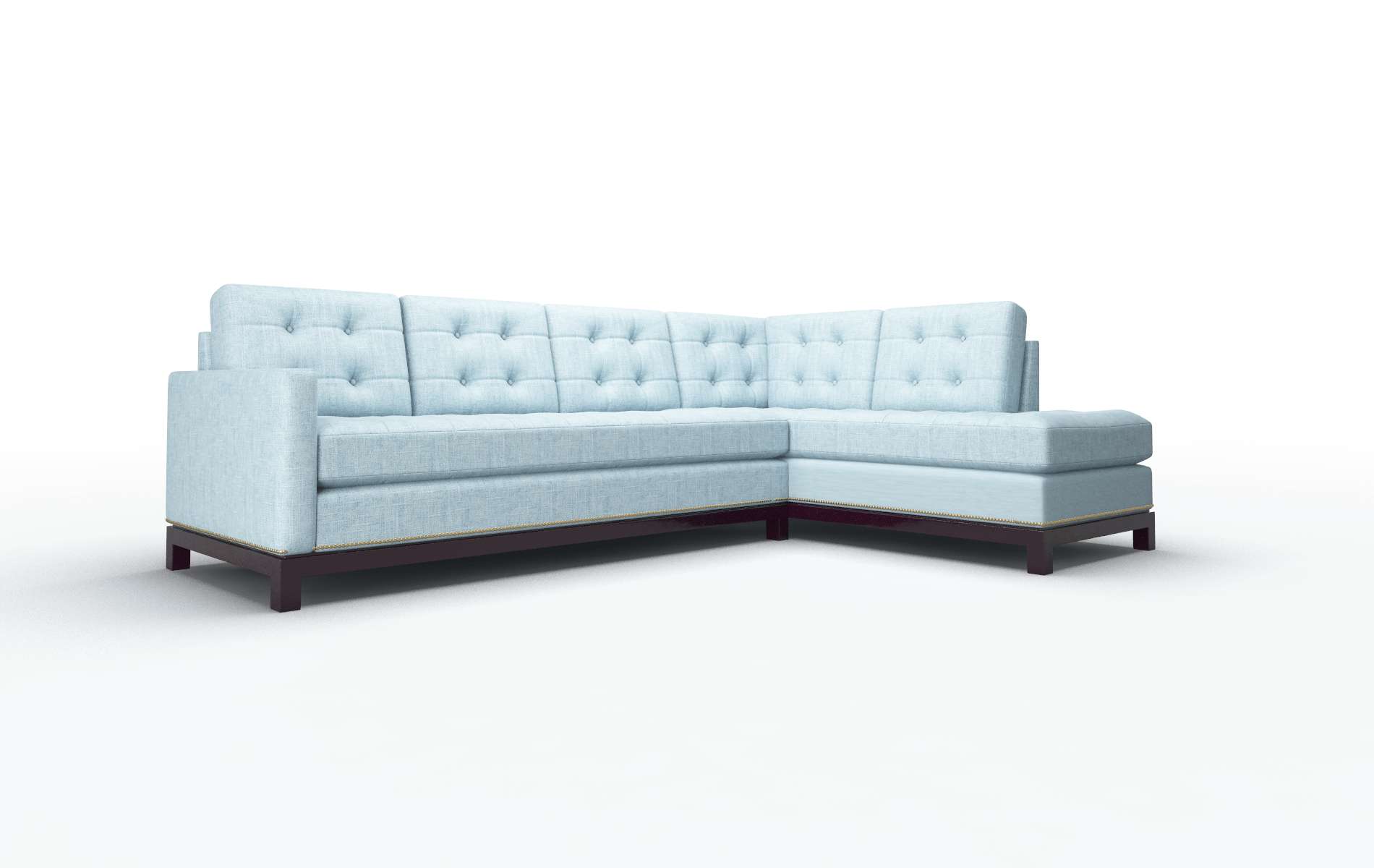 Davos Atlas Turquoise Panel espresso legs 2