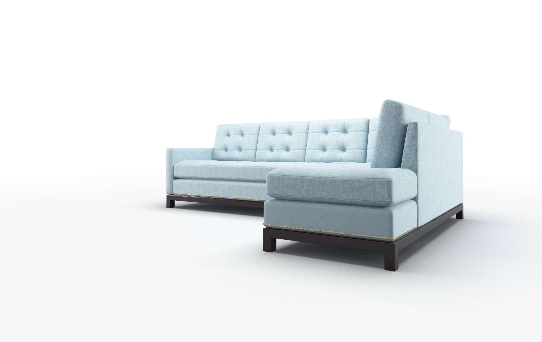 Davos Atlas Turquoise Panel espresso legs 4