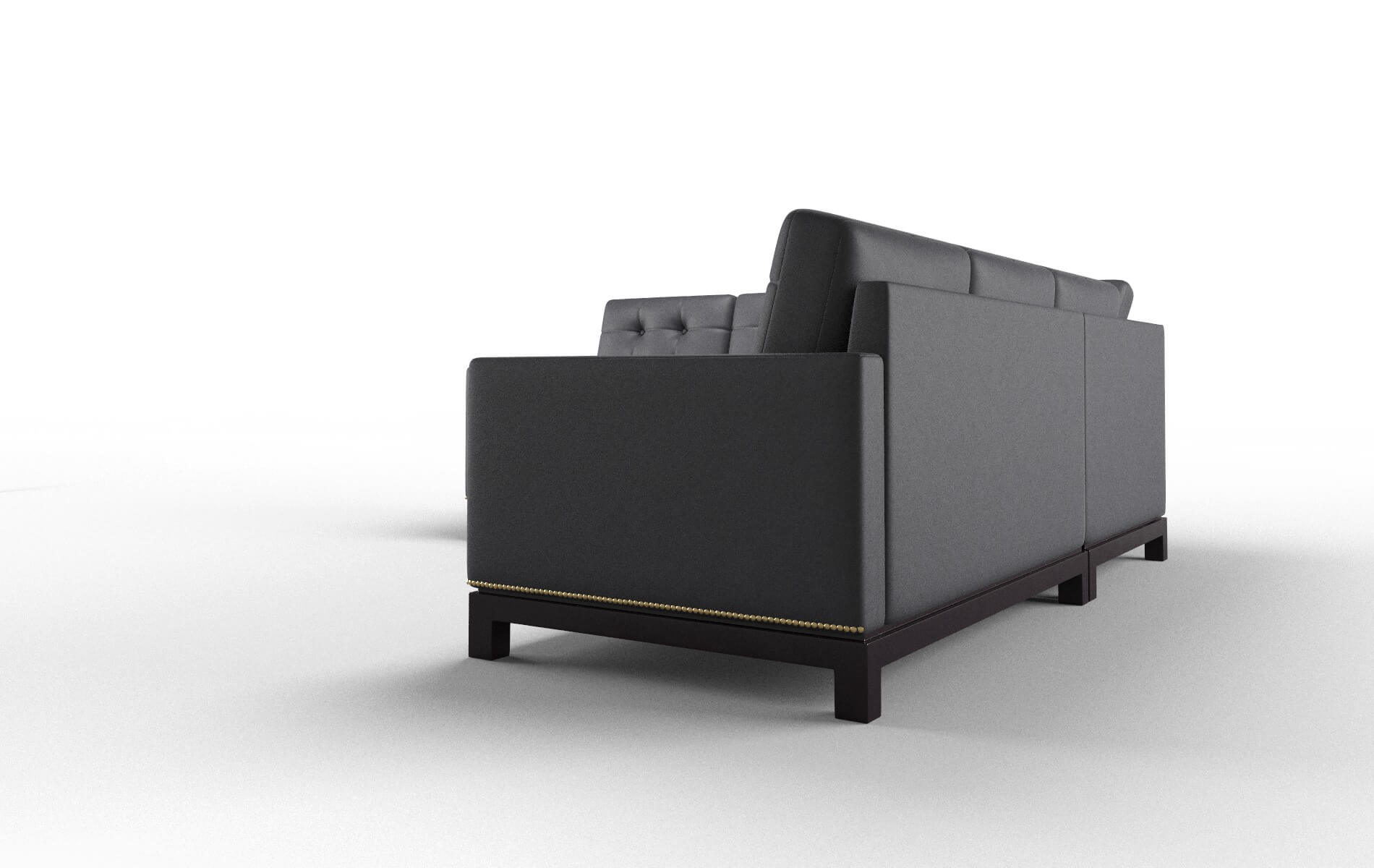 Davos Atlas_plz Navy Sectional espresso legs 4