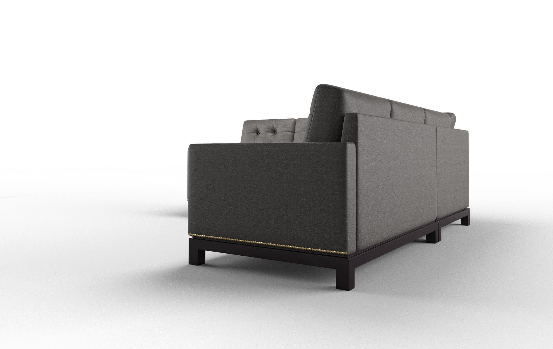 Davos Avenger Denim Sectional espresso legs 4