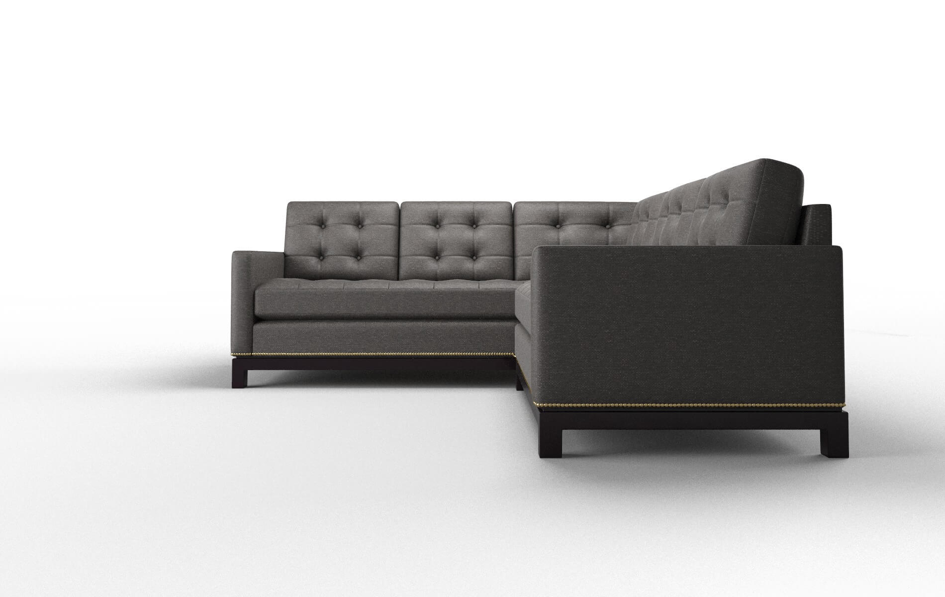 Davos Avenger Denim Sectional espresso legs 5