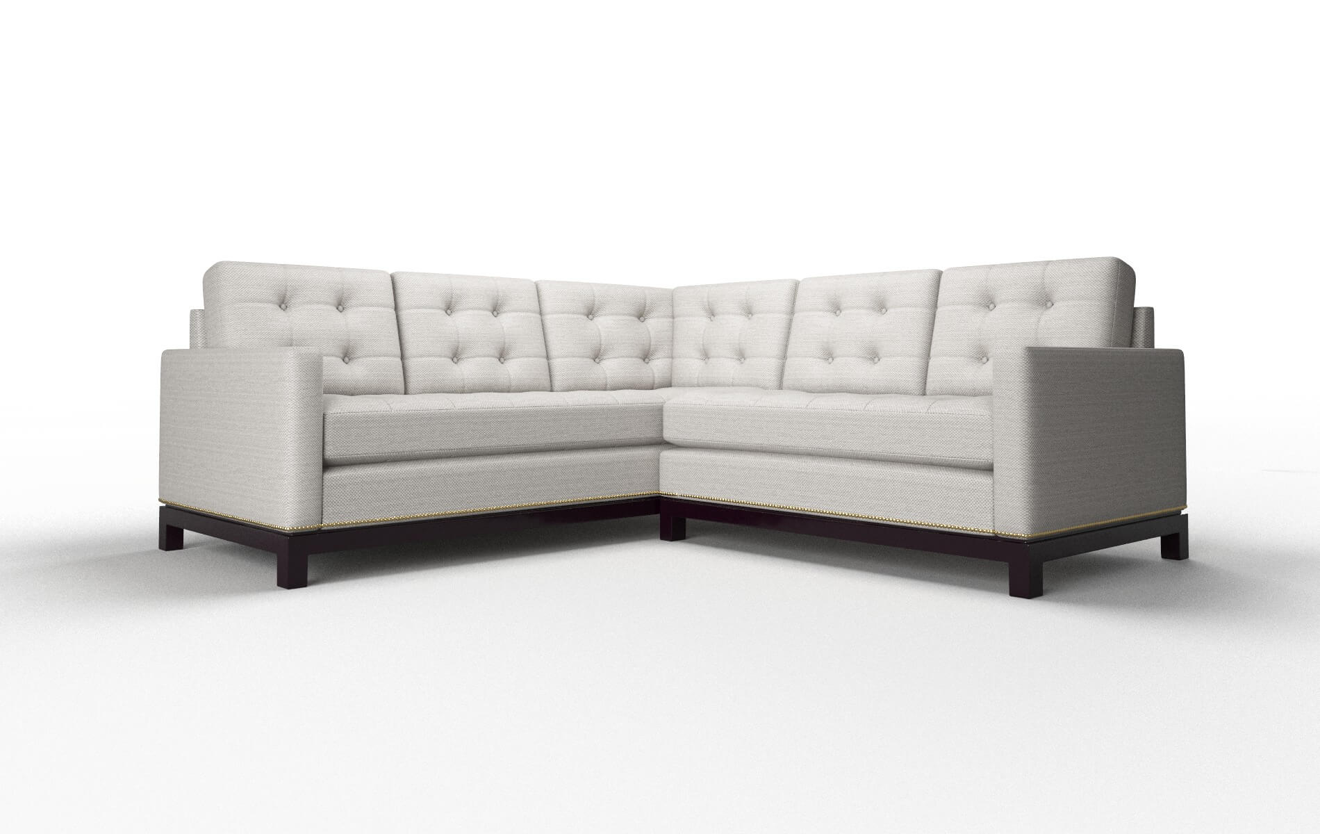 Davos Avenger dolphin Sectional Espresso Legs  1