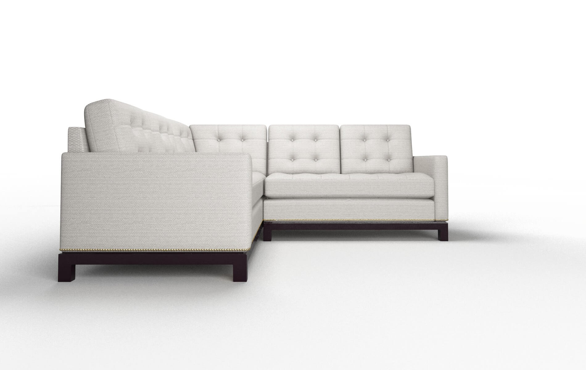 Davos Avenger Dolphin Sectional espresso legs 2