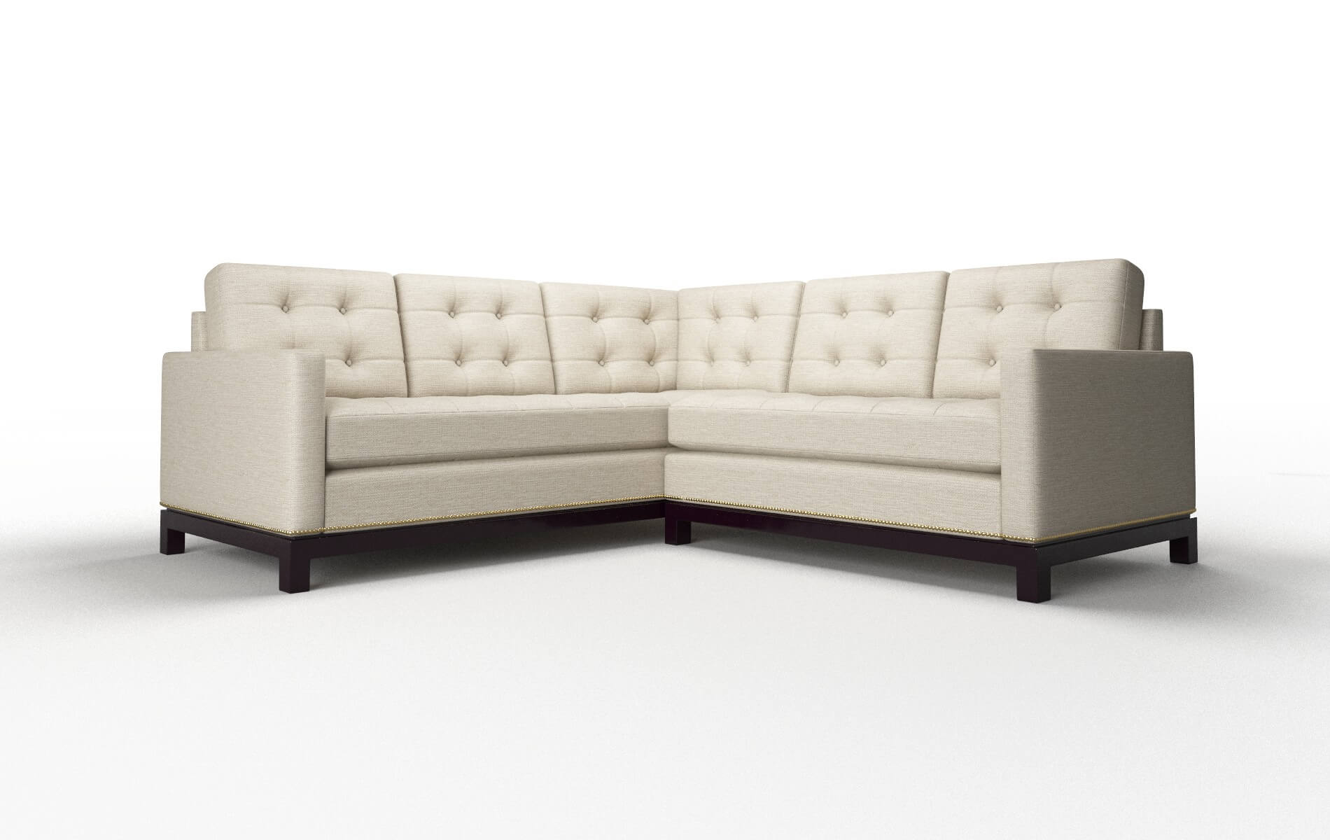 Davos Avenger Pumice Sectional espresso legs 1