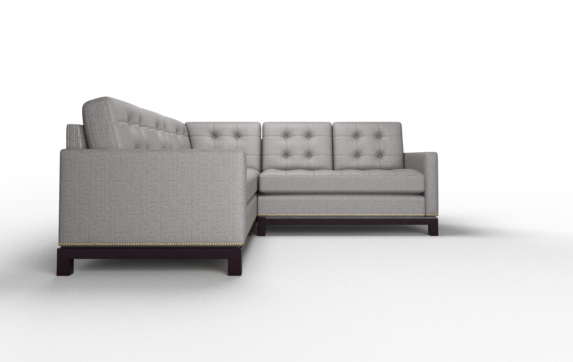 Davos Avenger Zinc Sectional espresso legs 2