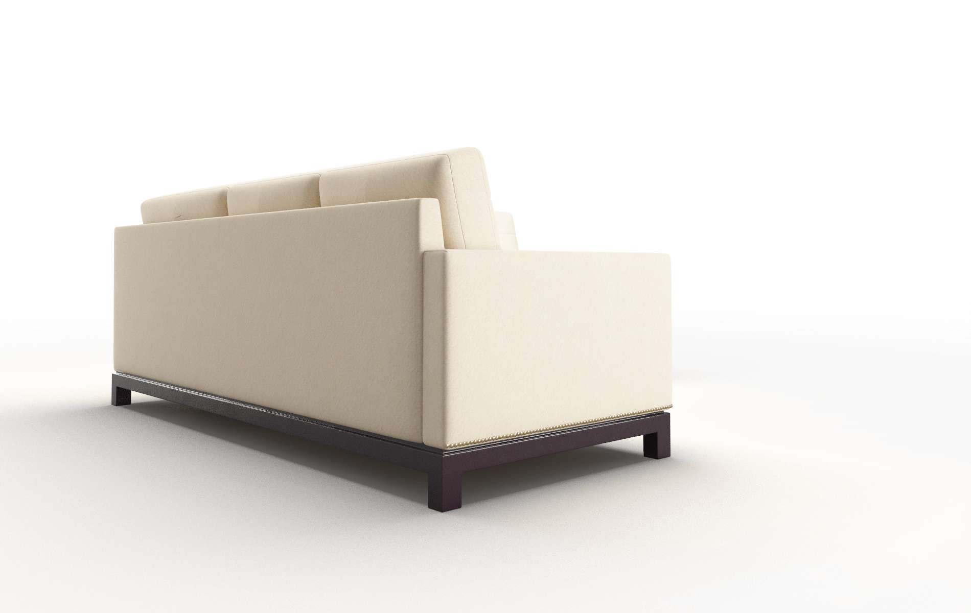 Davos Bella Buckwheat Sectional espresso legs 3