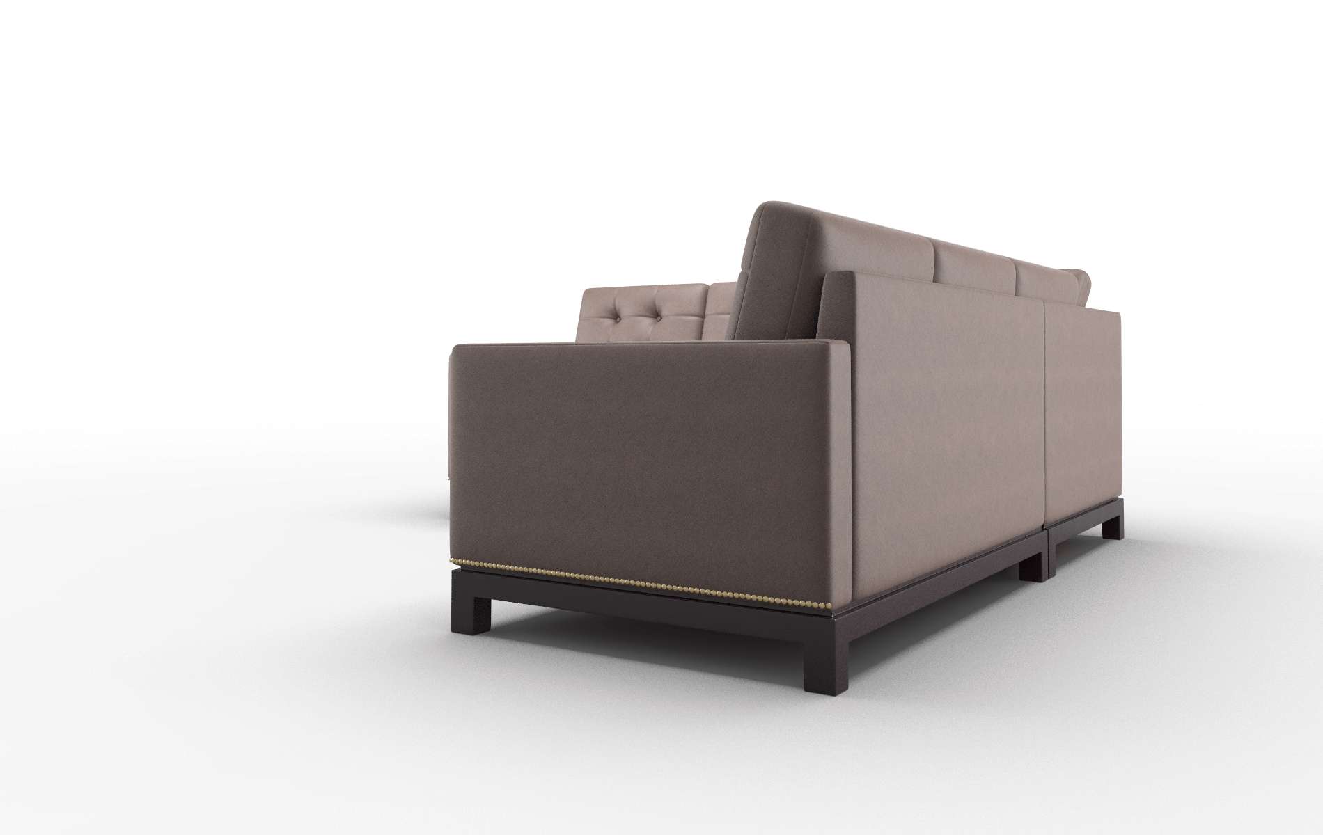 Davos Bella Espresso Sectional espresso legs 4