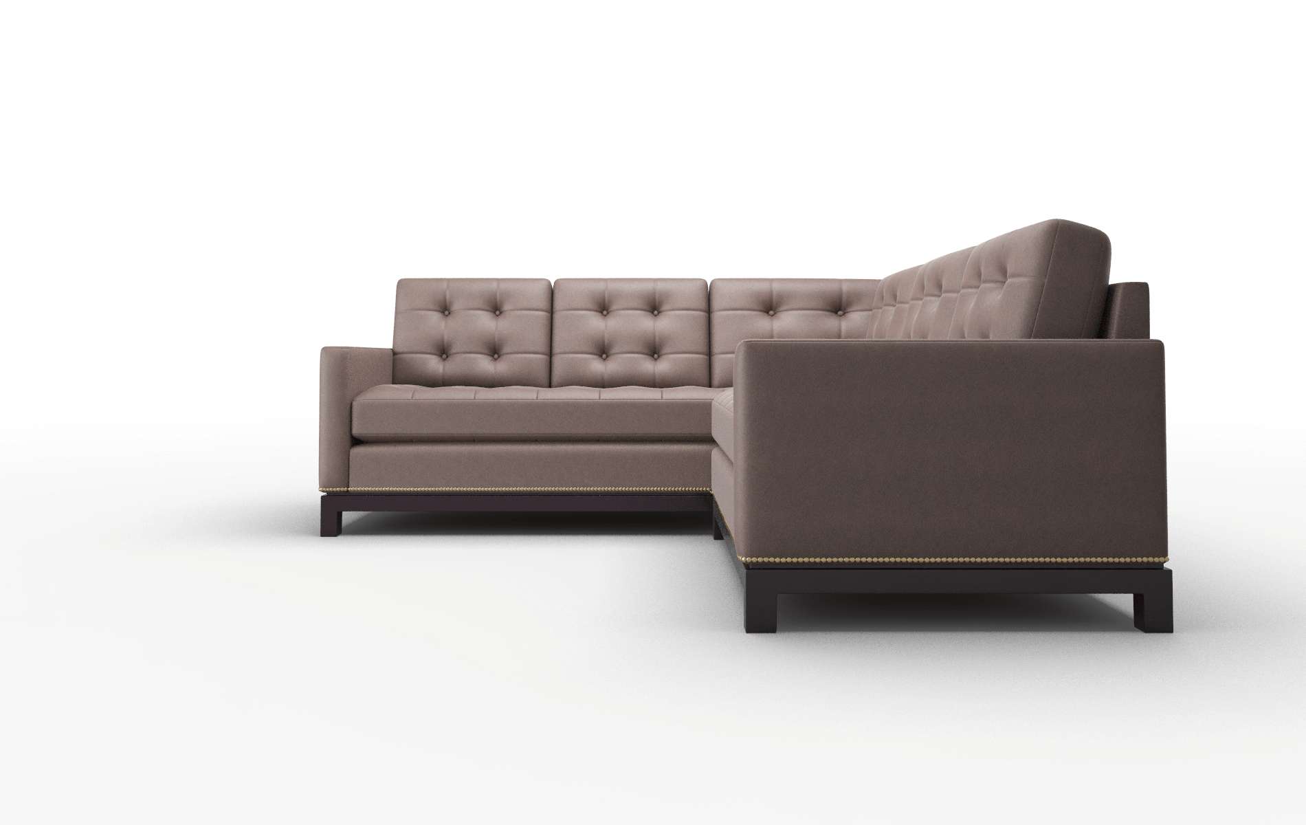 Davos Bella Espresso Sectional espresso legs 5