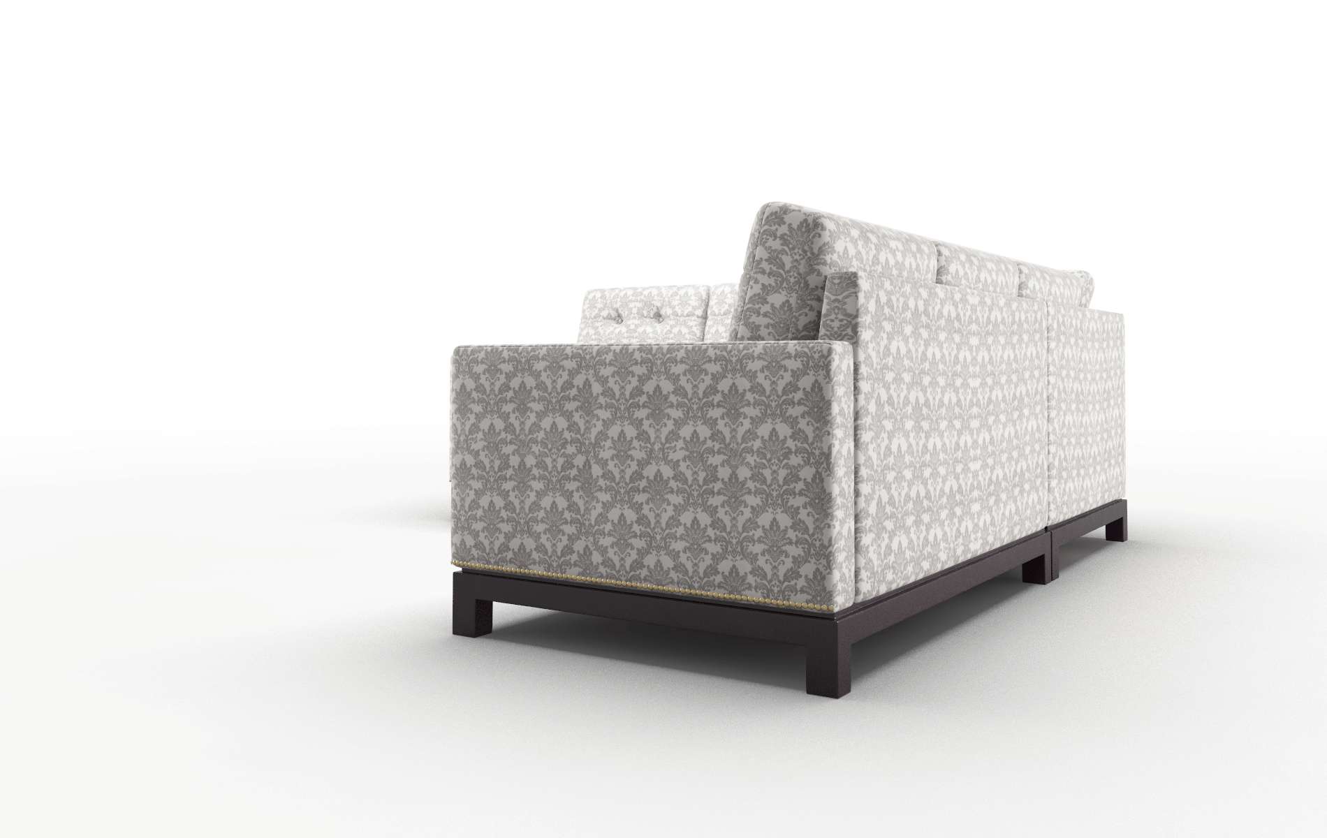 Davos Bergamo Dove Sectional espresso legs 4