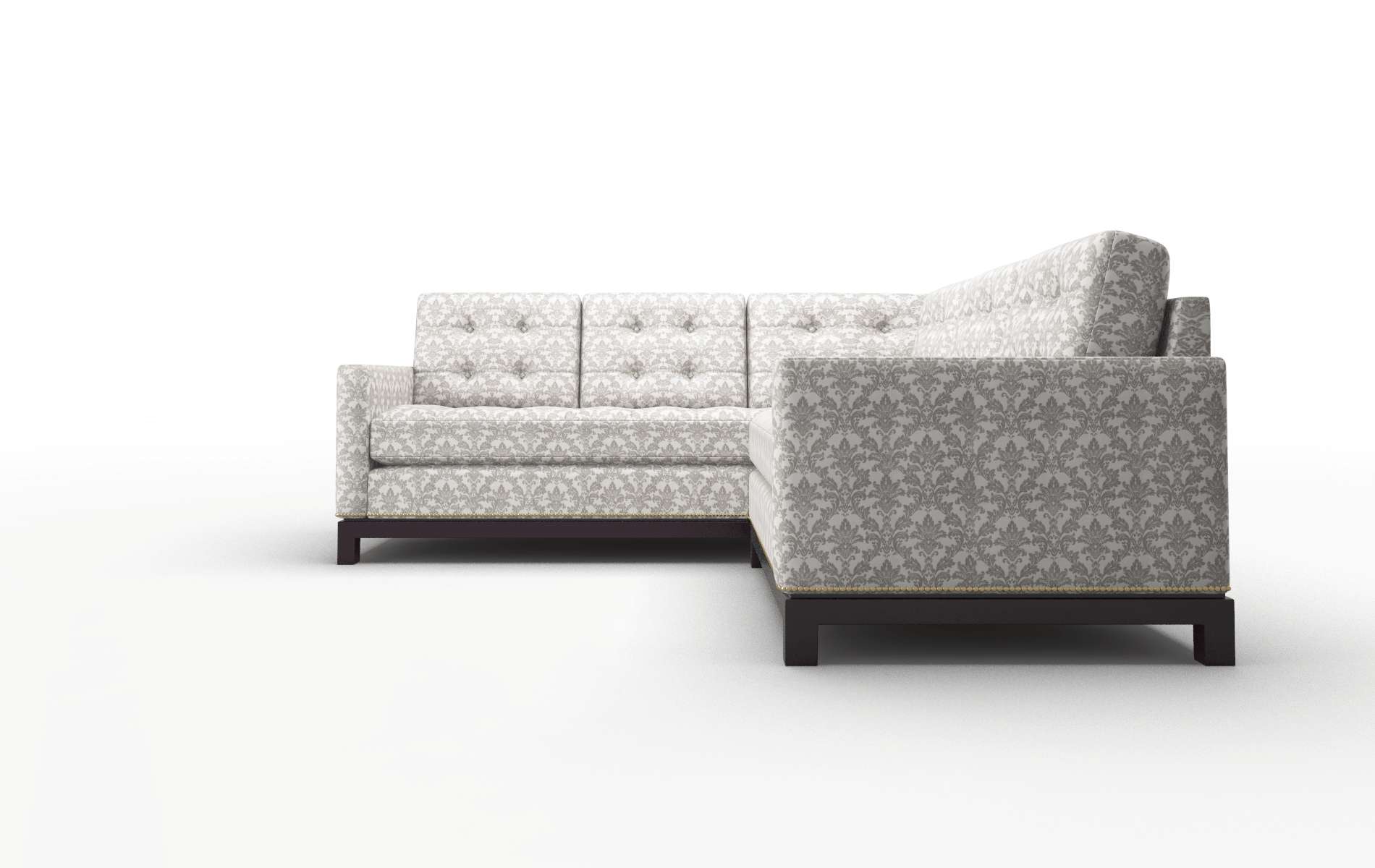 Davos Bergamo Dove Sectional espresso legs 5